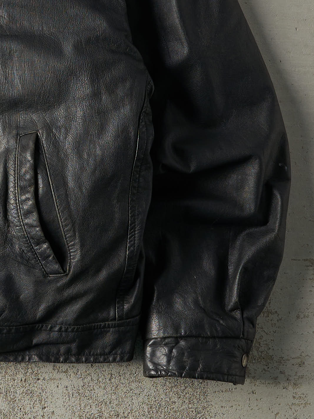 Vintage 90s Black Cocoa Valley Leather Jacket (M/L)