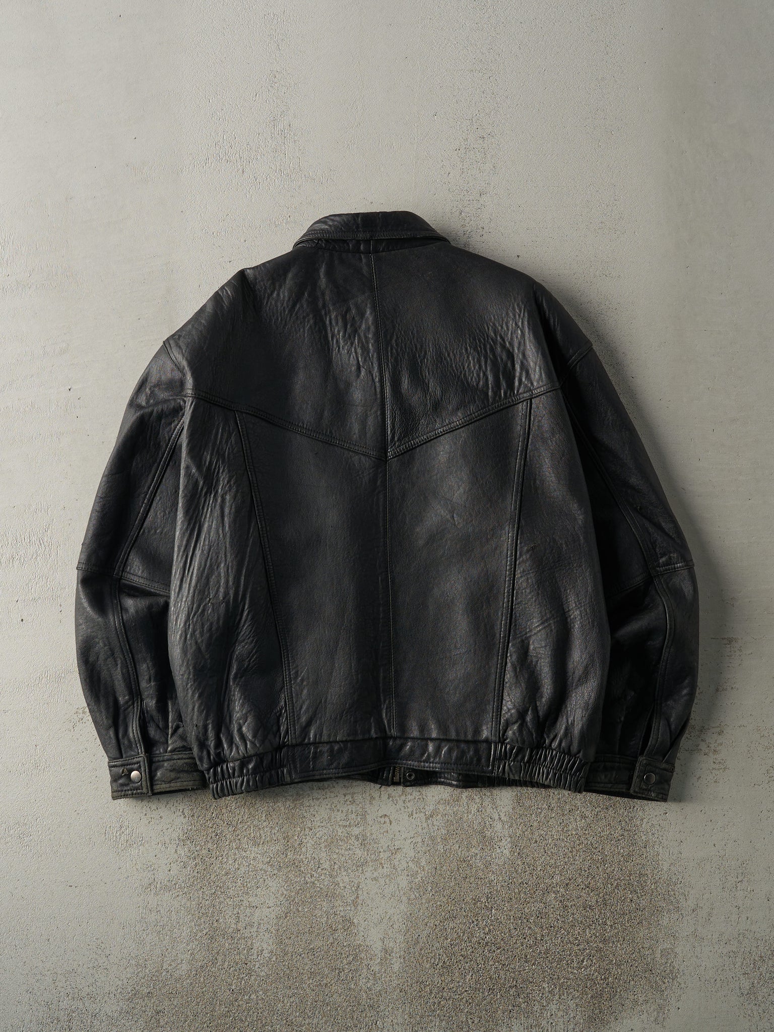 Vintage 90s Black Studio Concepts Leather Jacket (L)