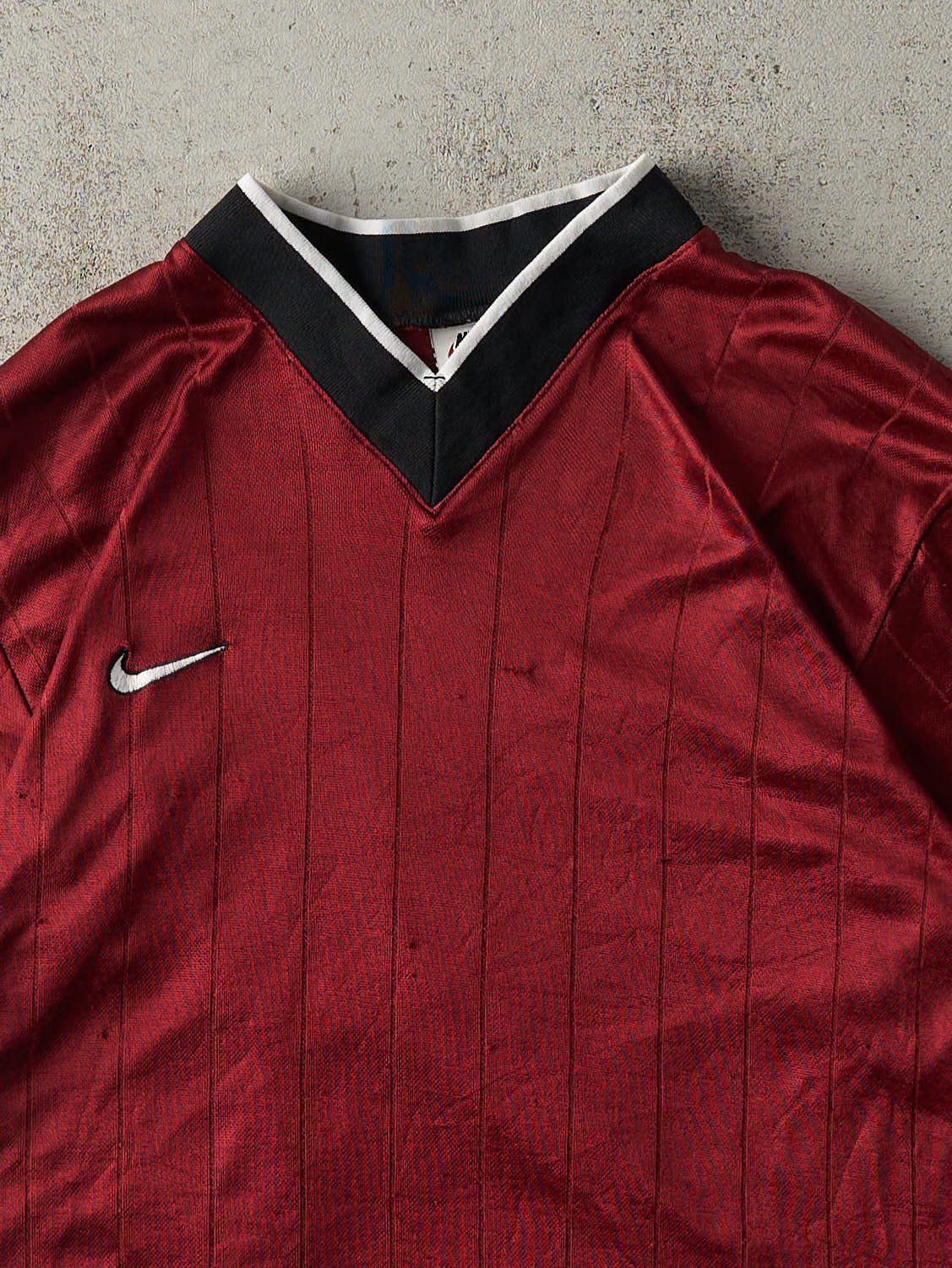 Vintage 90s Burgundy Nike Soccer Jersey (S)