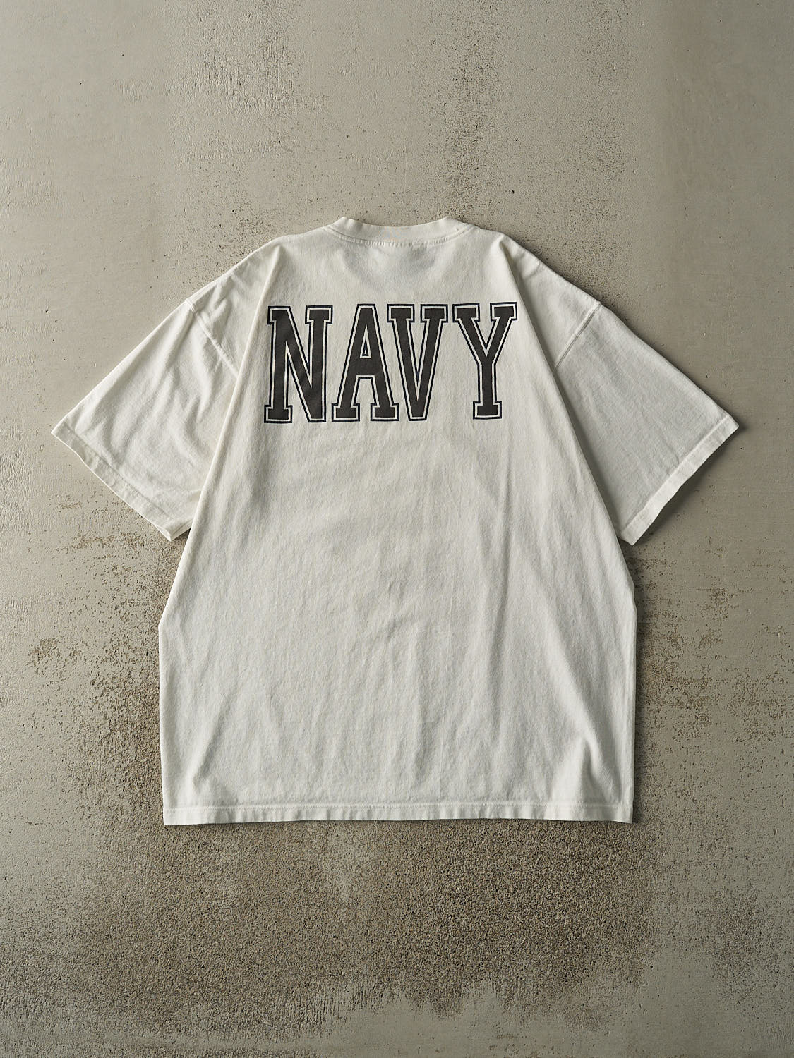 Vintage 90s White US Navy Tee (XL)
