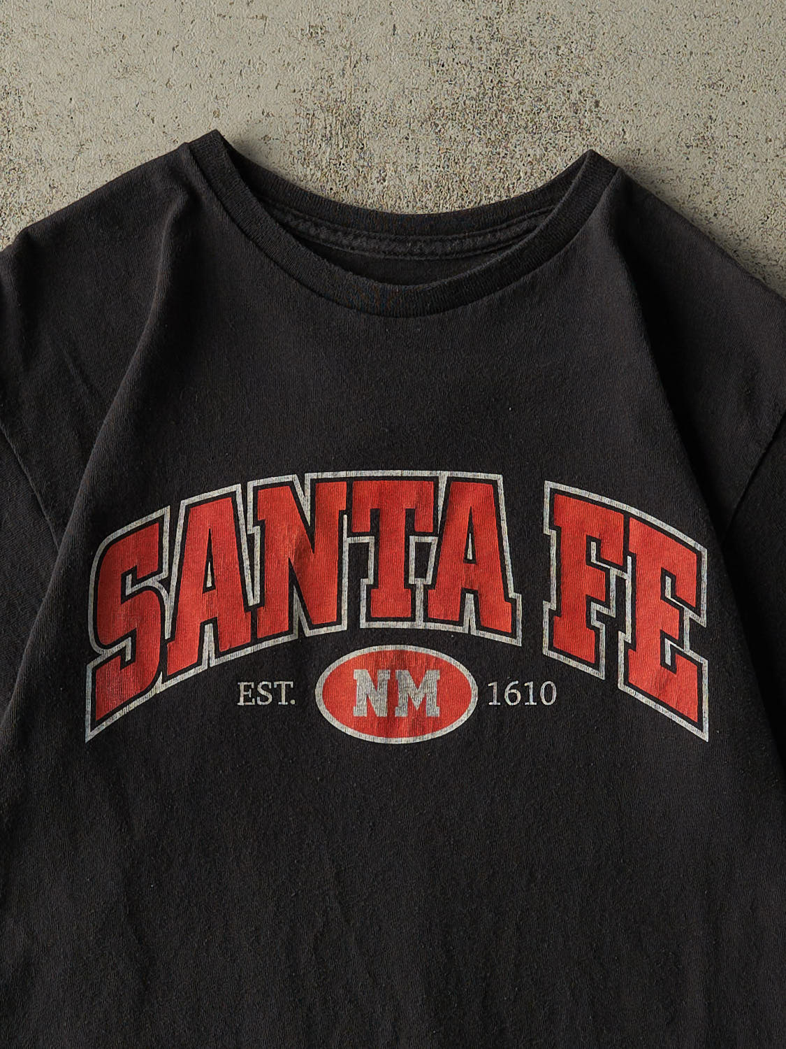 Vintage Y2K Black Santa Fe New Mexico Tee (S/M)