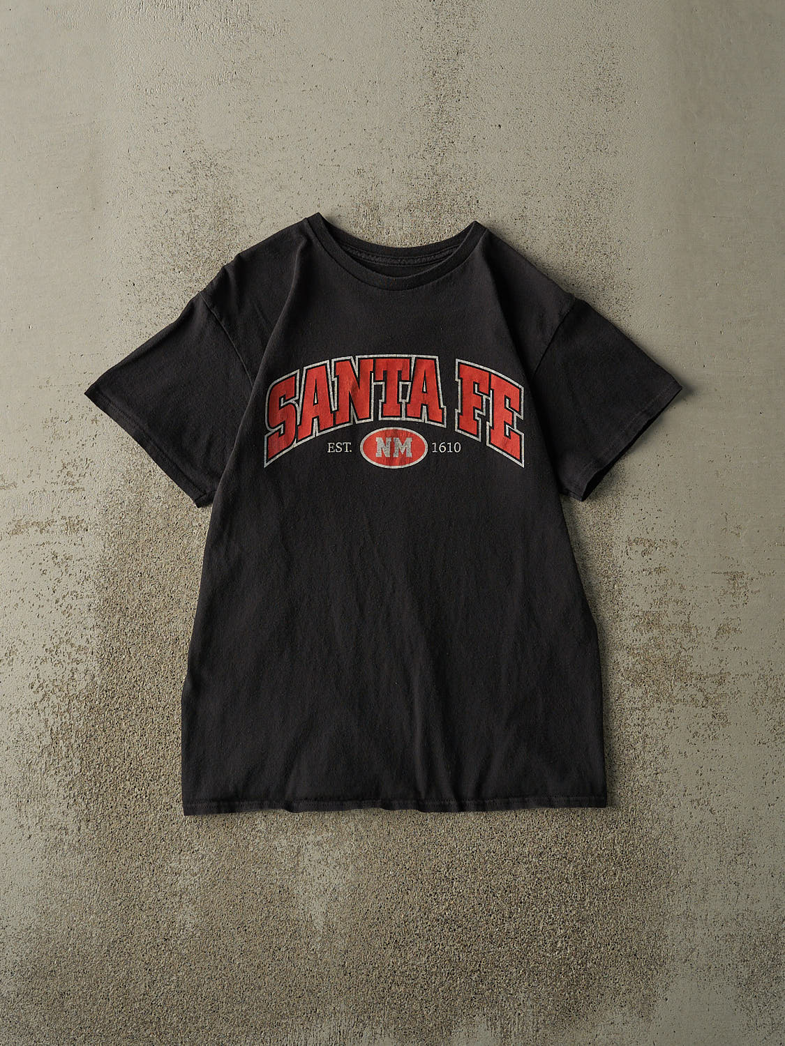 Vintage Y2K Black Santa Fe New Mexico Tee (S/M)
