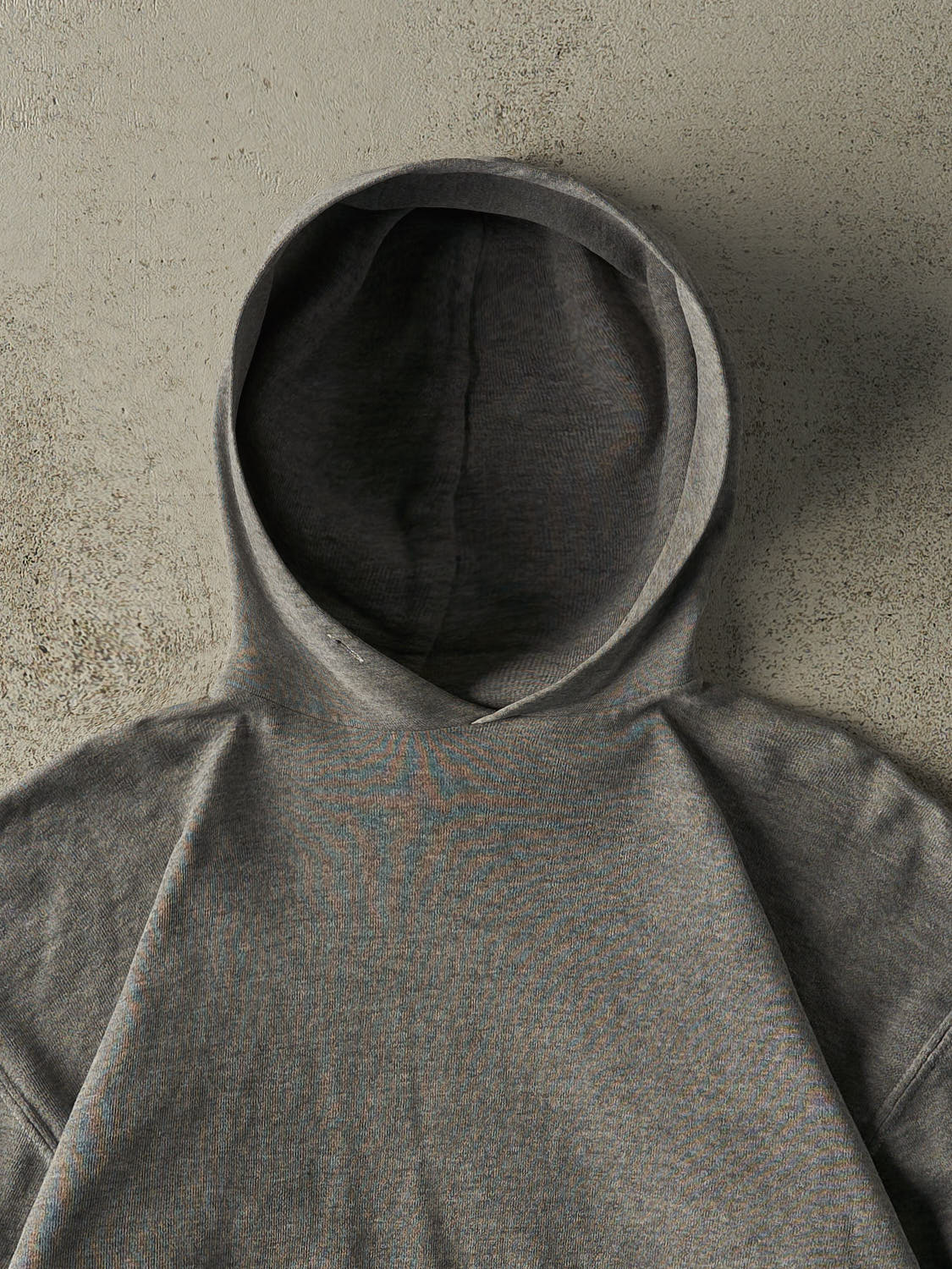 Vintage Y2K Grey Russell Athletic Blank Hoodie (M/L)