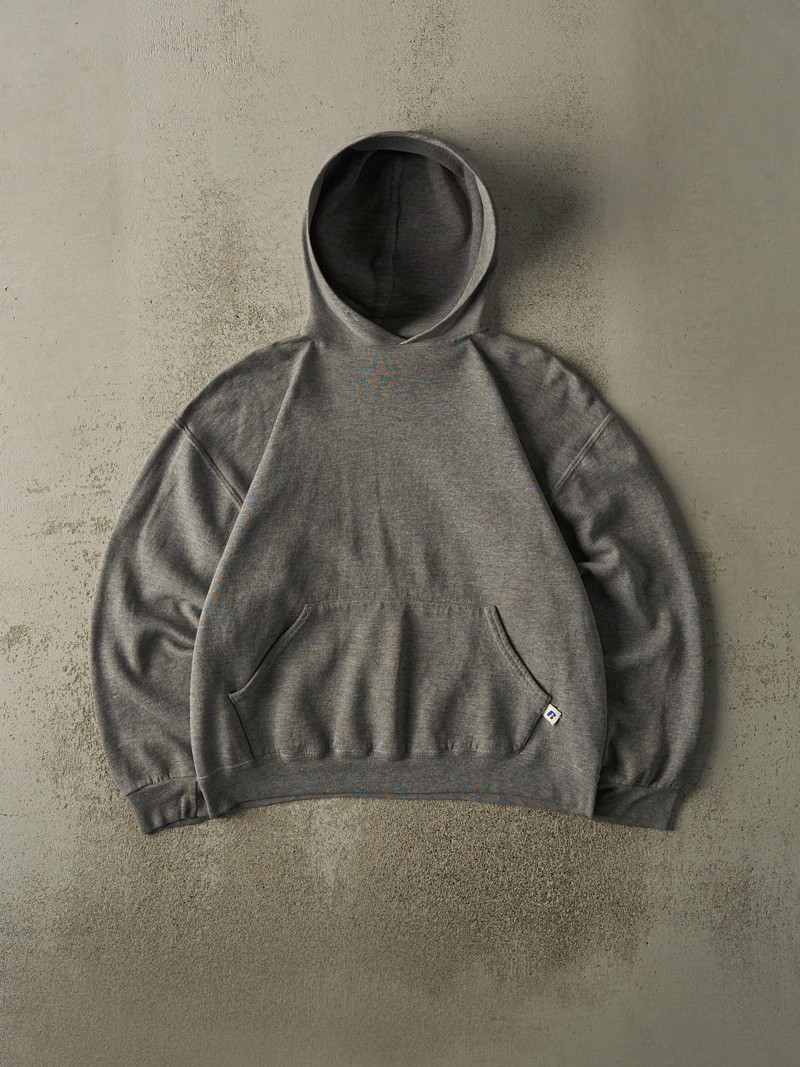 Vintage Y2K Grey Russell Athletic Blank Hoodie (M/L)