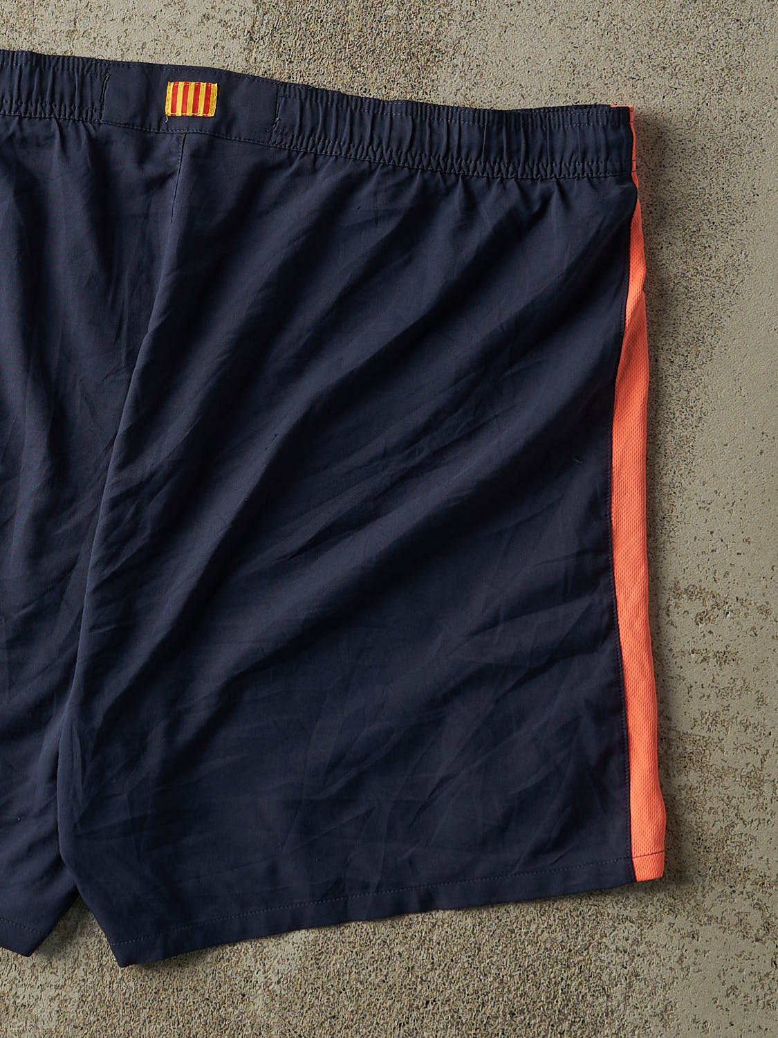 90s y2k FCBarcelona×NIKE nylon benchcoat Vintage Nike FC Barcelona