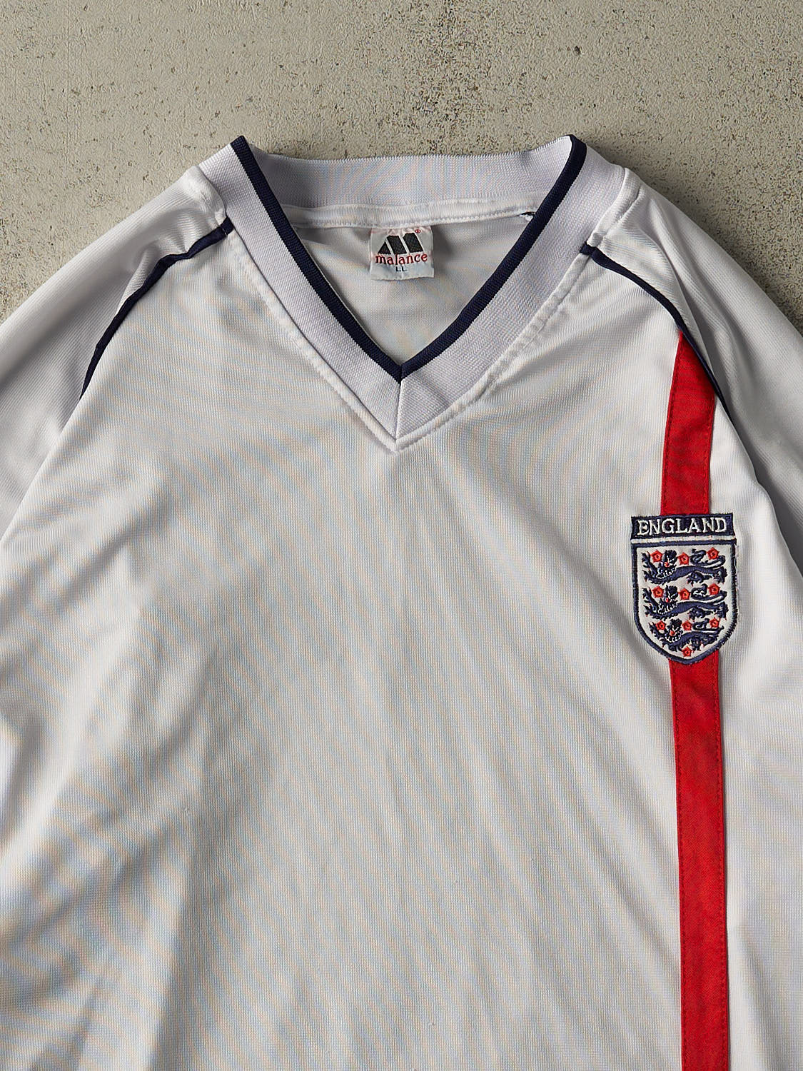 Vintage Y2K White England #10 Michael Owen Long Sleeve Jersey (XXL/XXL)