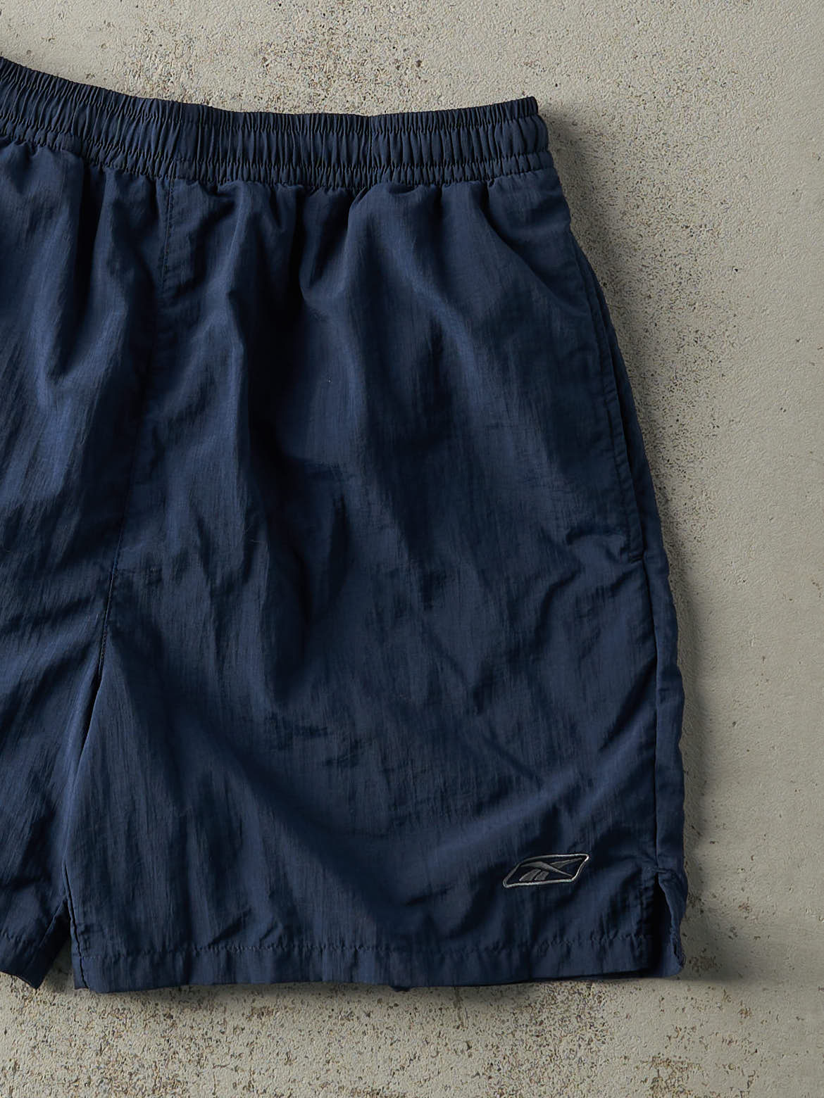 Vintage Y2K Navy Blue Reebok Track Shorts (29x5.5)