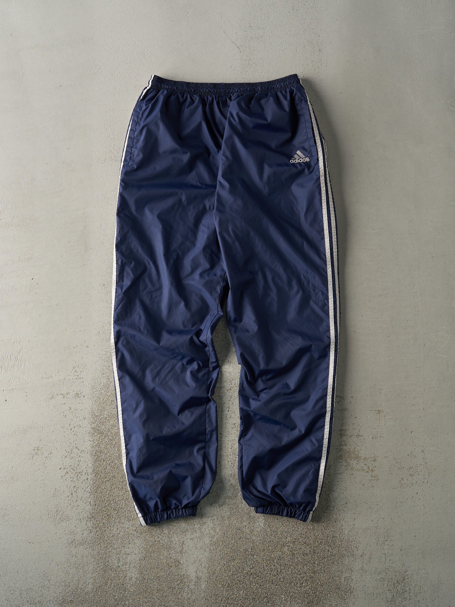 Vintage 90s Navy Blue Adidas Track Pants (32x31.5)