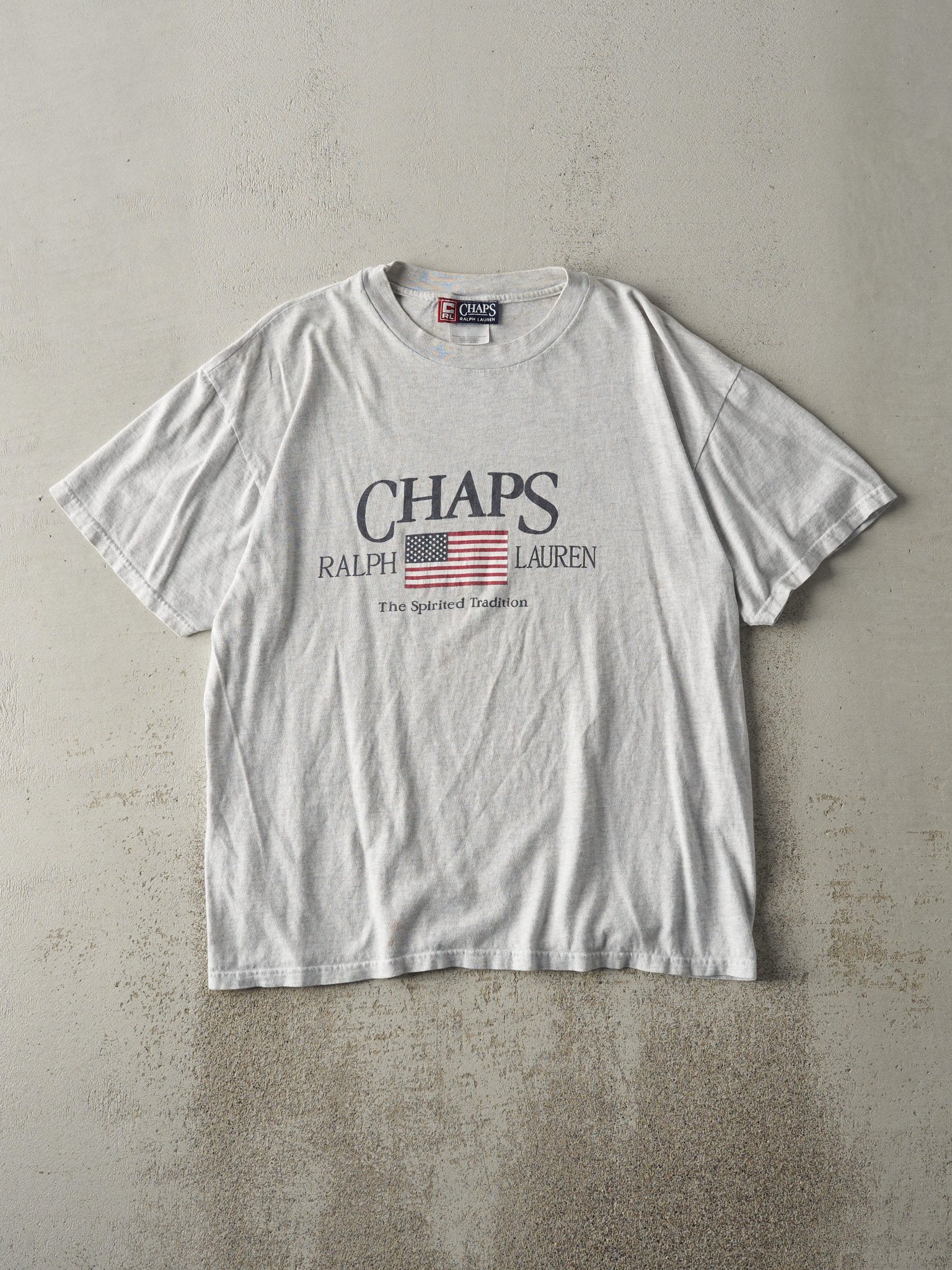 Vintage 90s Heather Grey Chaps Ralph Lauren Tee (M)