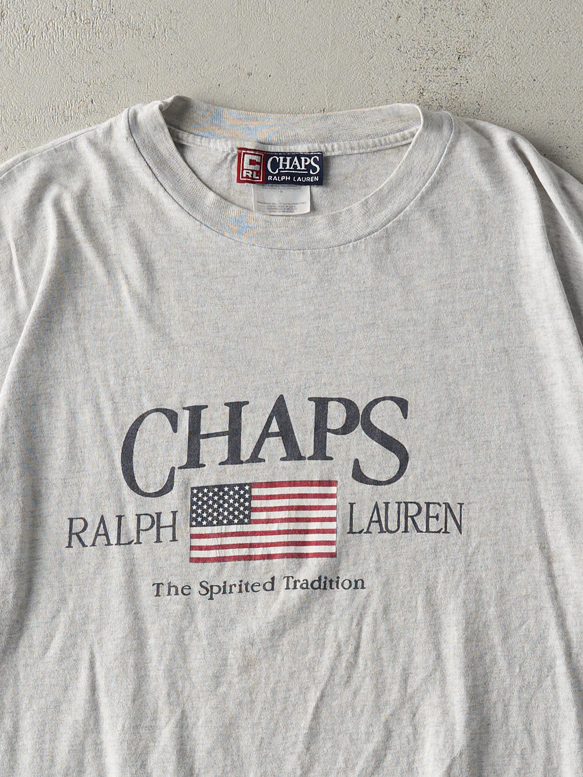 Vintage 90s Heather Grey Chaps Ralph Lauren Tee (M)
