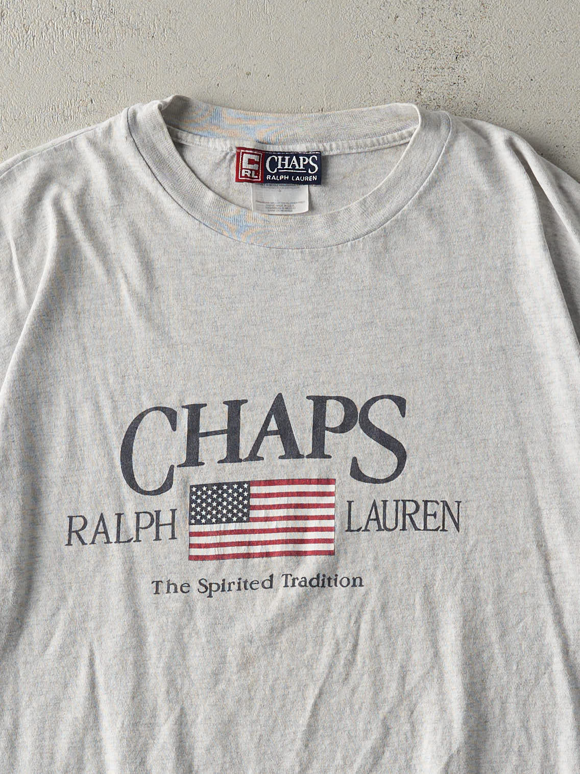 Vintage 90s Heather Grey Chaps Ralph Lauren Tee (M)