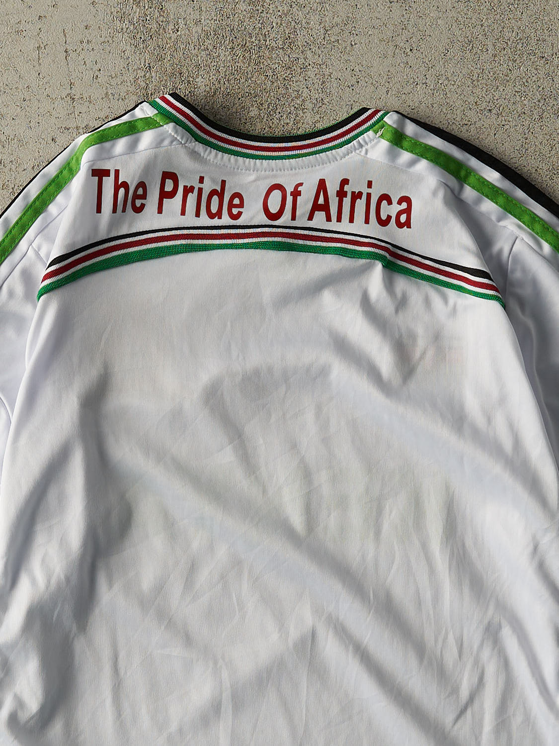 Vintage Y2K White Kenya Soccer Jersey (S/M)