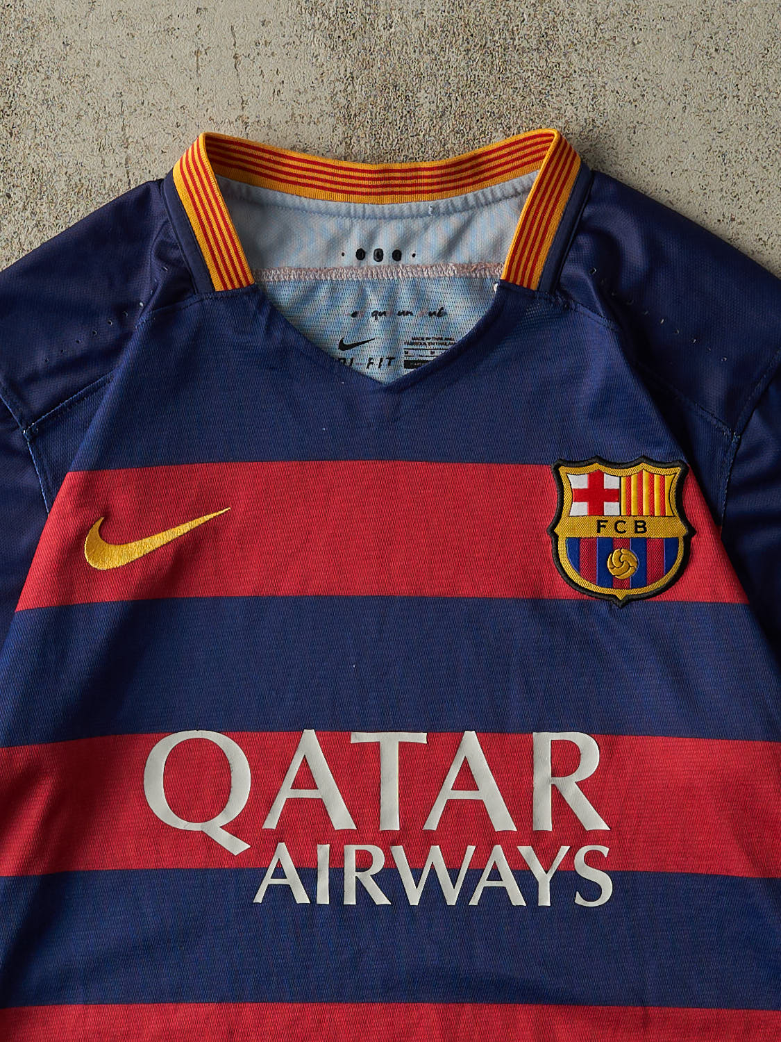 15' Navy Blue & Red Nike x FC Barcelona Jersey (S/M)