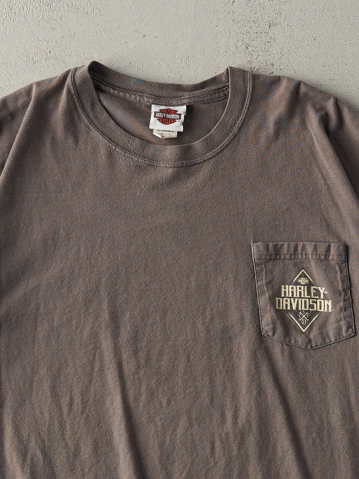 15' Grey Joliet, Illinois Harley Davidson Pocket Tee (L/XL)