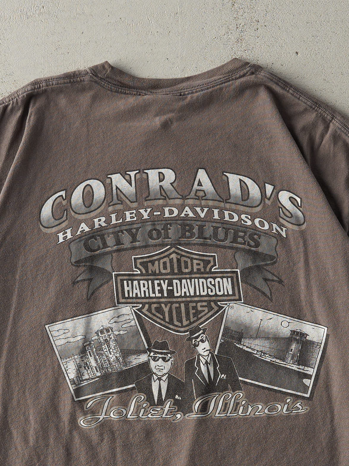 15' Grey Joliet, Illinois Harley Davidson Pocket Tee (L/XL)