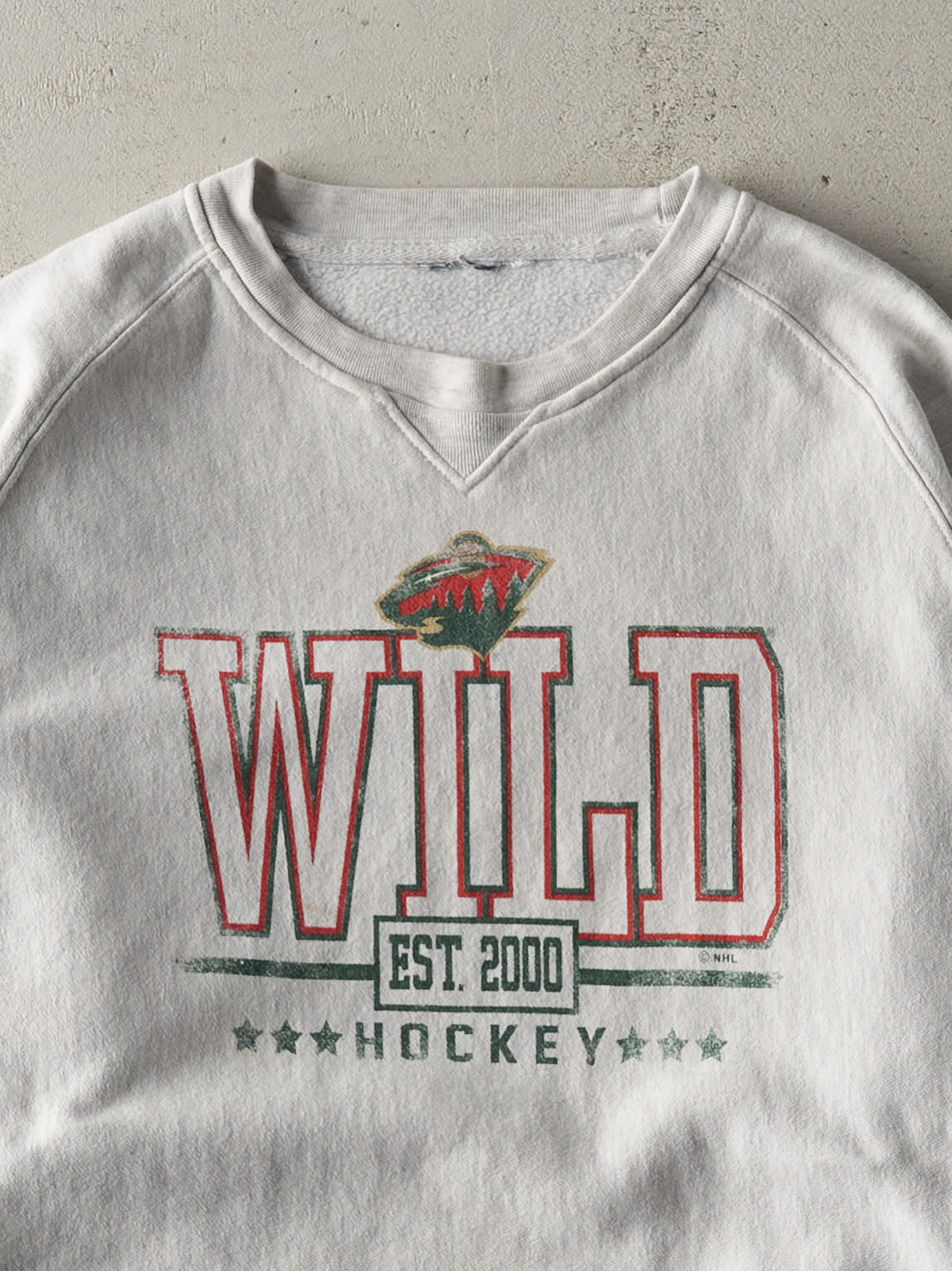 Vintage Y2K Heather Grey Minnesota Wild Crewneck (L)