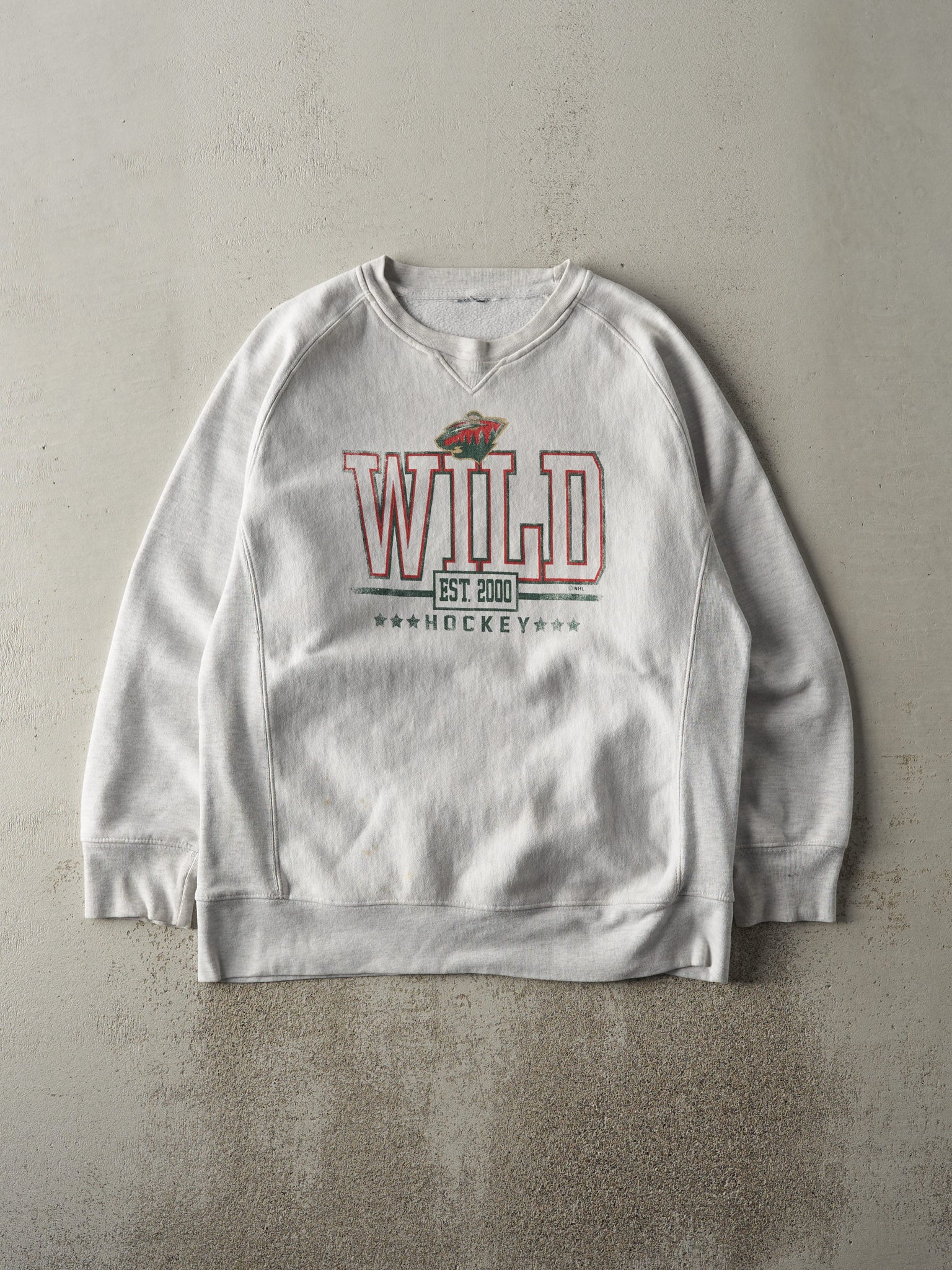 Vintage Y2K Heather Grey Minnesota Wild Crewneck (L)