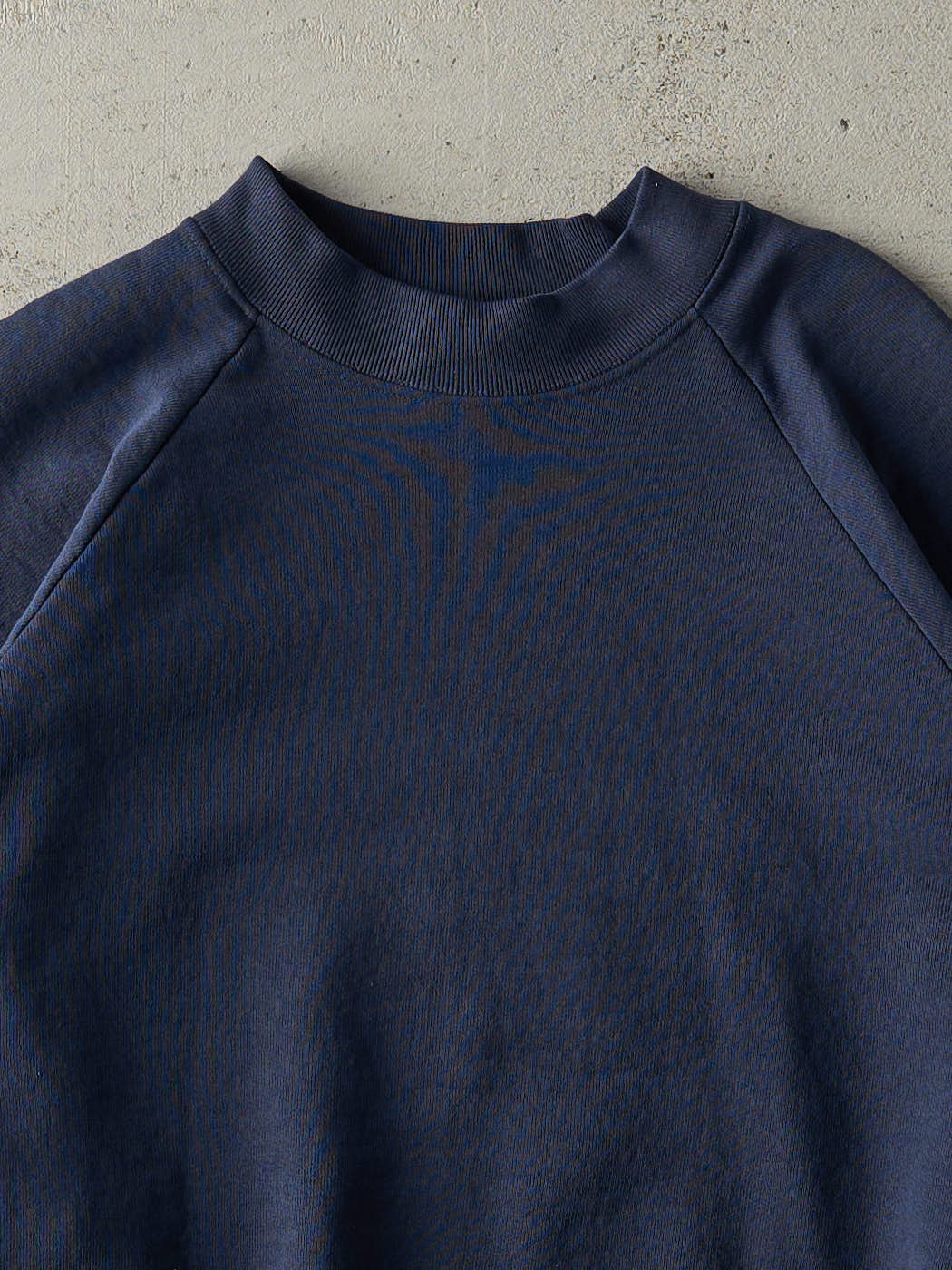 Vintage 90s Navy Blue Blank Boxy Crewneck (L)