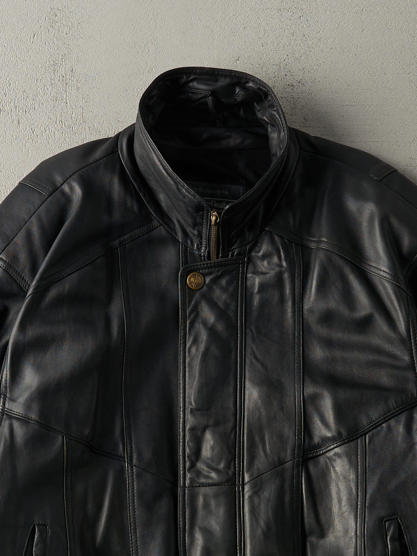 Vintage Y2K Black Boutique Of Leathers Leather Jacket (L)