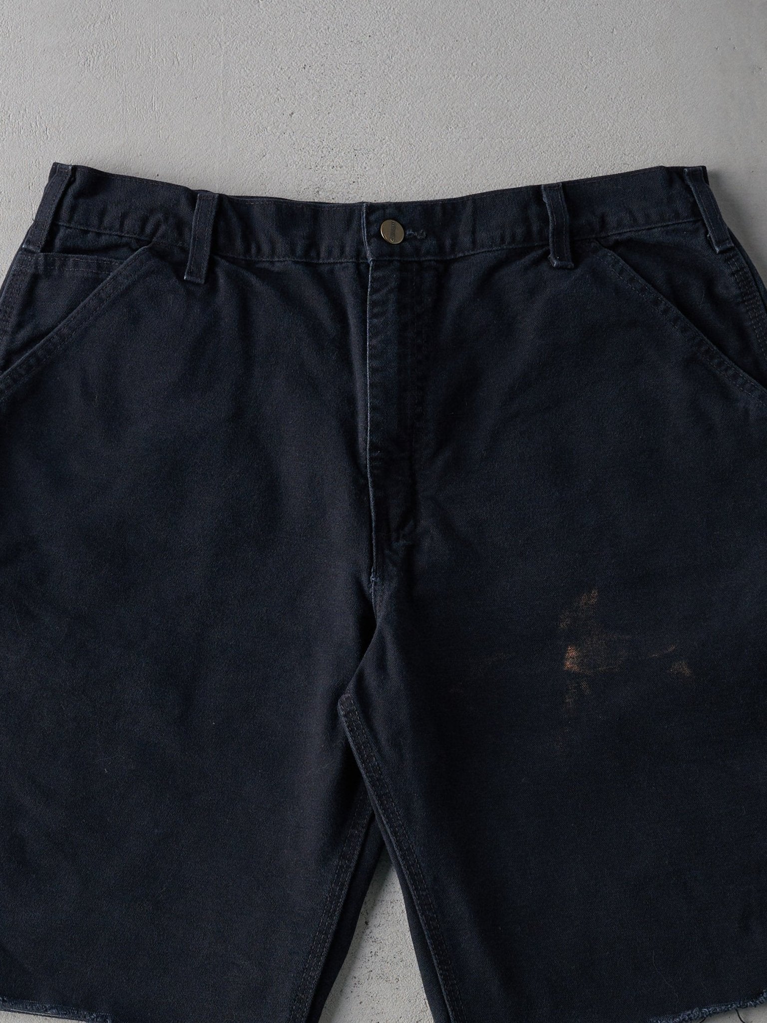 Vintage 90s Black Carhartt Carpenter Cut Off Shorts (35.5x11)