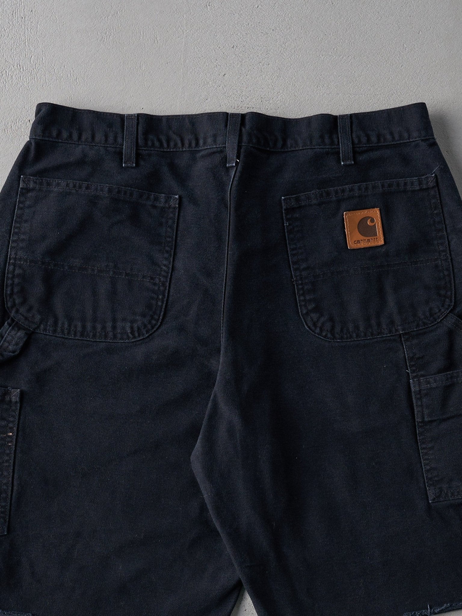 Vintage 90s Black Carhartt Carpenter Cut Off Shorts (35.5x11)