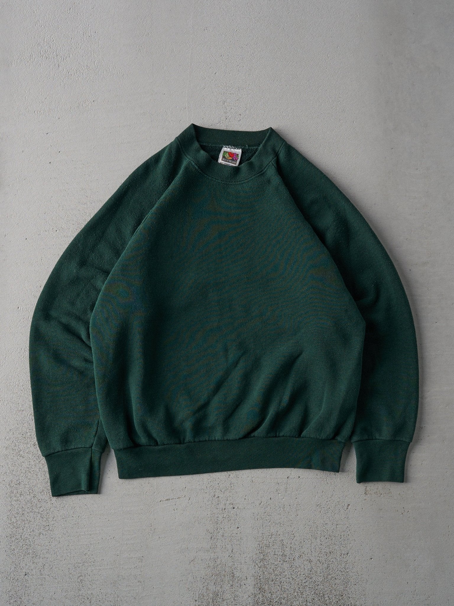 Vintage 80s Forest Green Blank Crewneck (M)