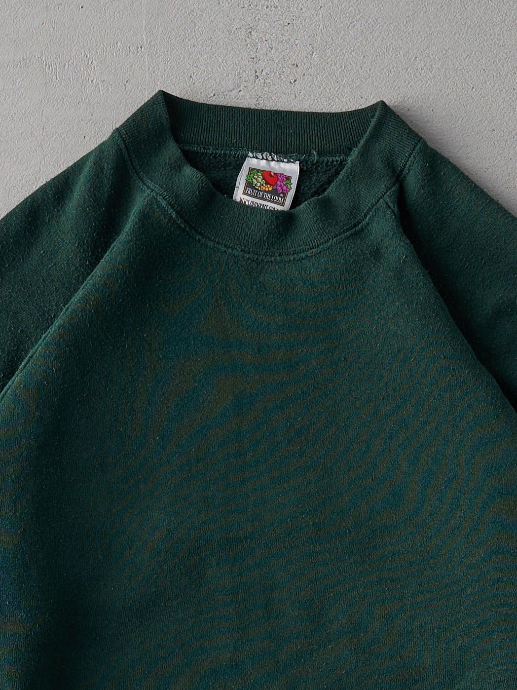 Vintage 80s Forest Green Blank Crewneck (M)