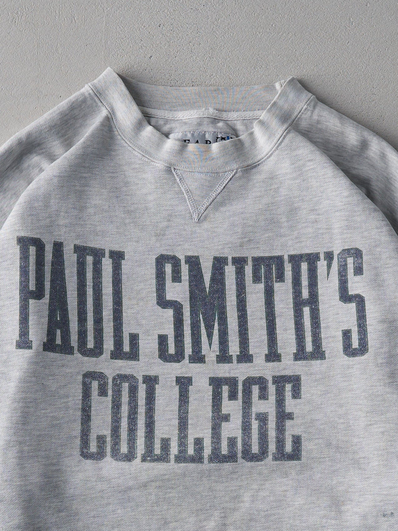 Vintage 90s Heather Grey Paul Smiths College Boxy Crewneck (L)