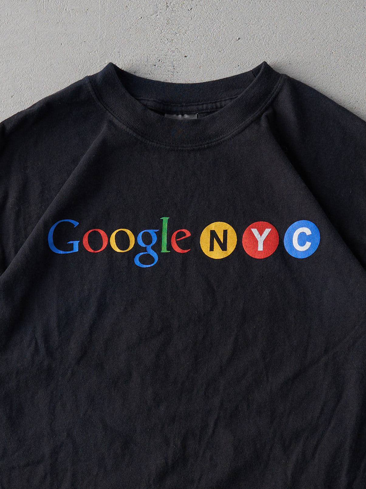 Vintage Y2K Black Google NYC Tee (S/M)