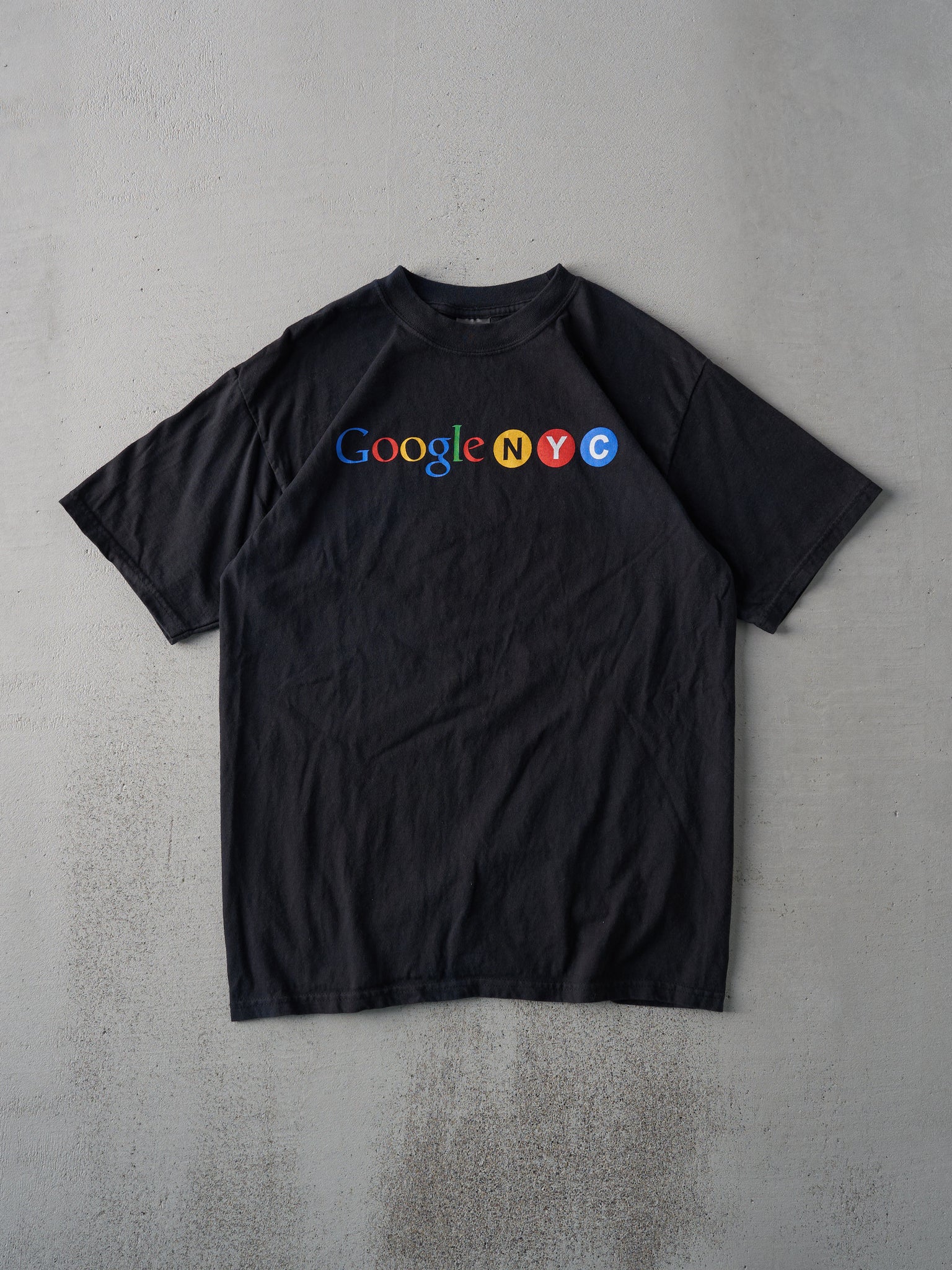 Vintage Y2K Black Google NYC Tee (S/M)