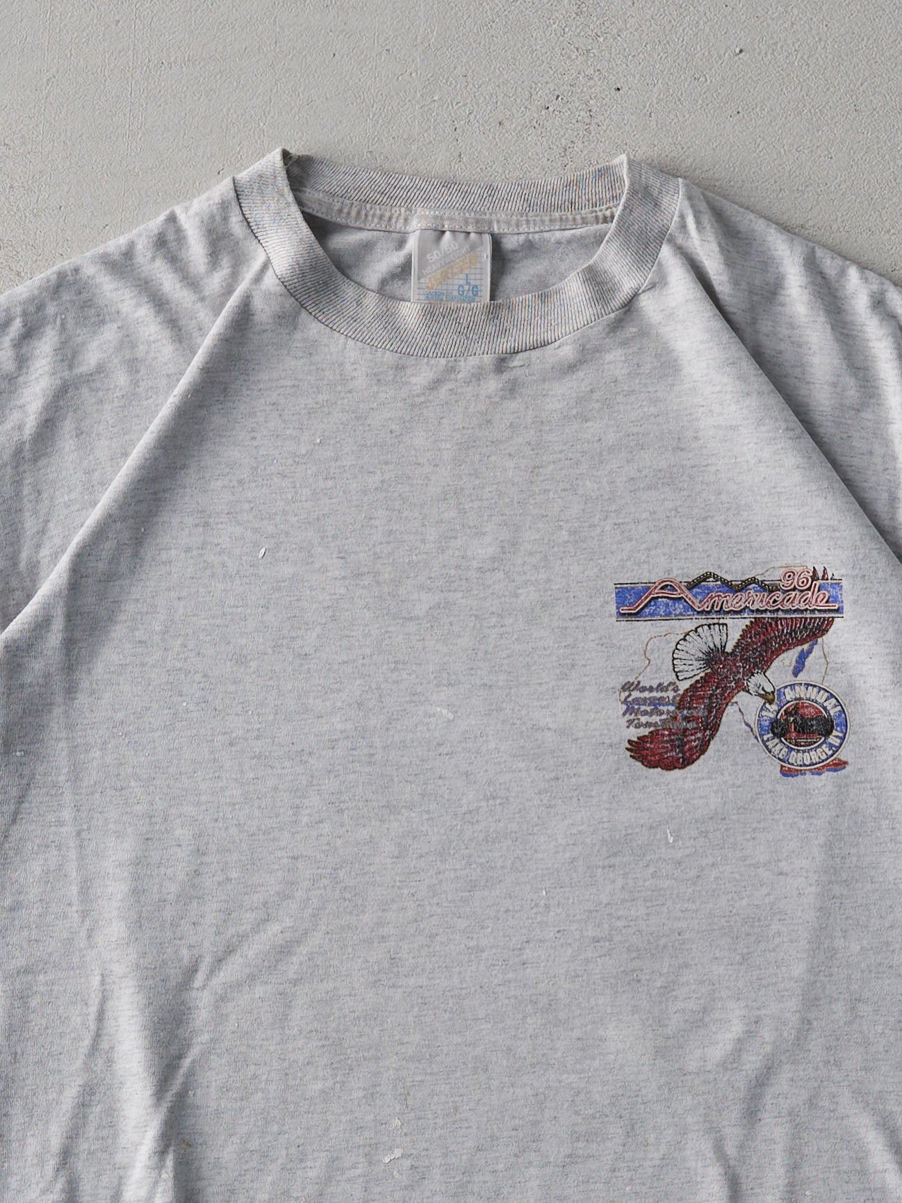 Vintage 96' Grey Americade Motorcycle Expo Tee (L)