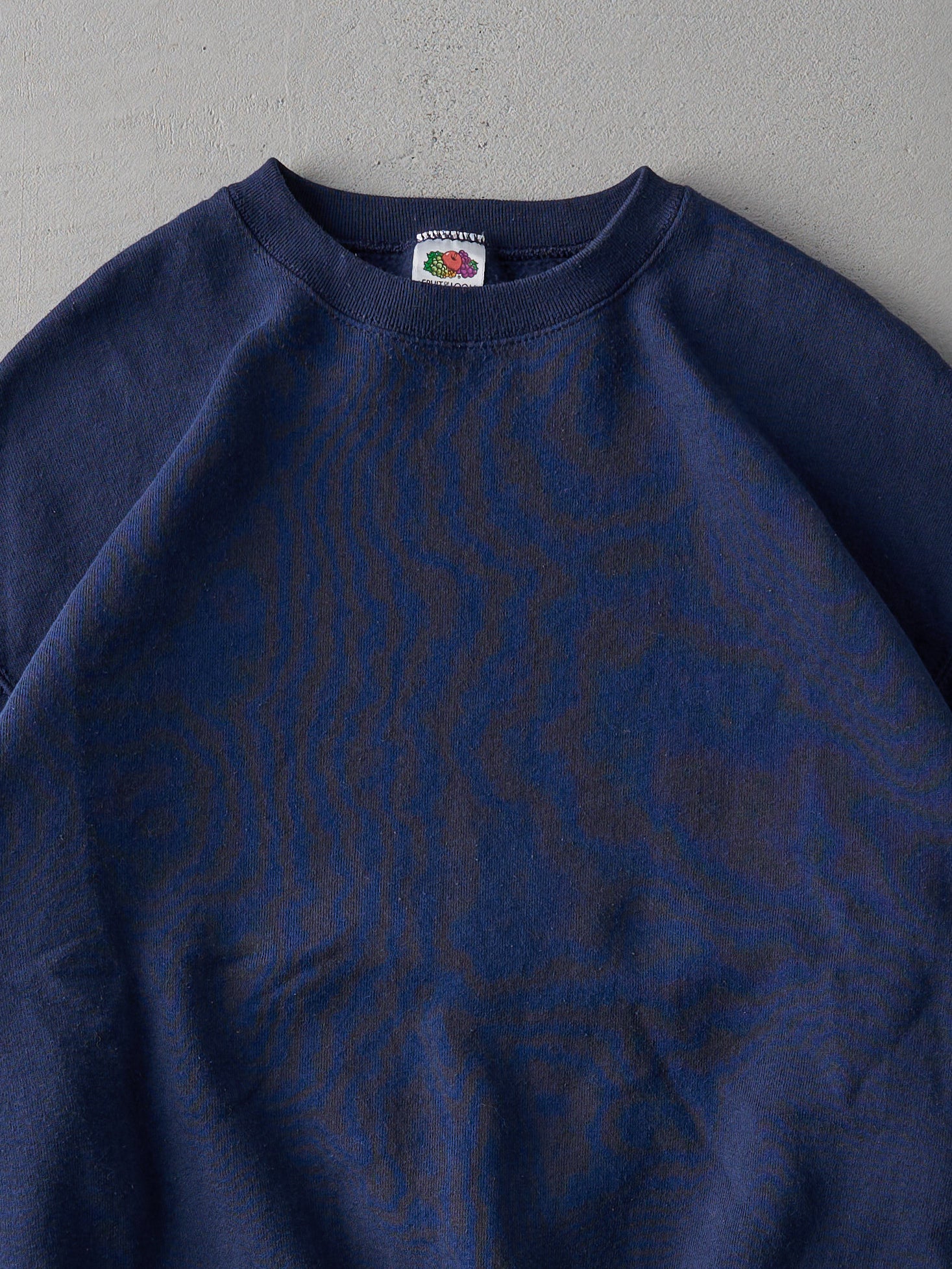 Vintage 90s Navy Blue Blank Crewneck (L)