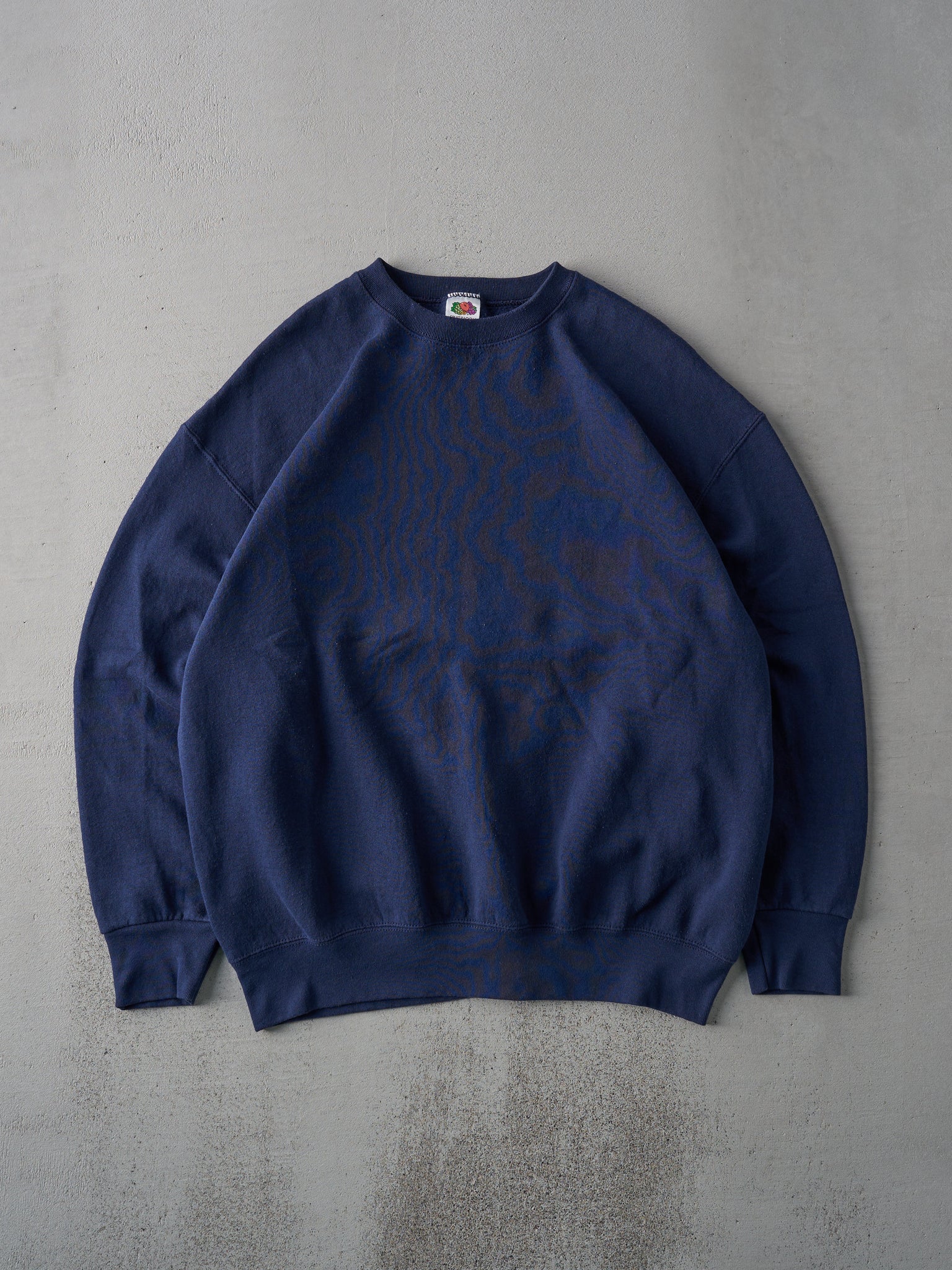 Vintage 90s Navy Blue Blank Crewneck (L)