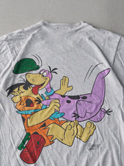 Vintage 94' Heather Grey Flintstones Dino Tee (M)