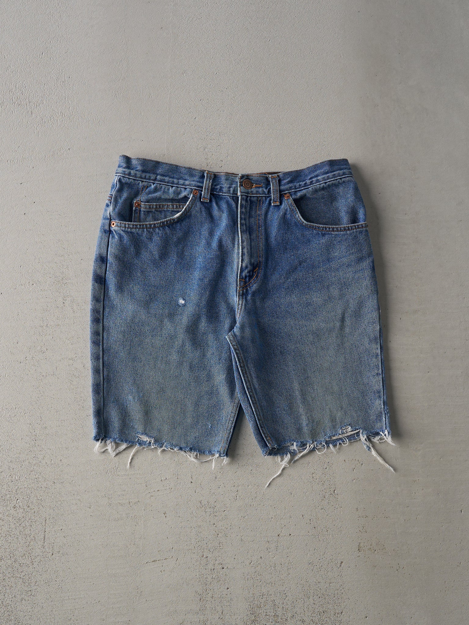 Vintage 90s Light Wash Levi's Orange Tab Cut Off Jean Shorts (32x8.5)