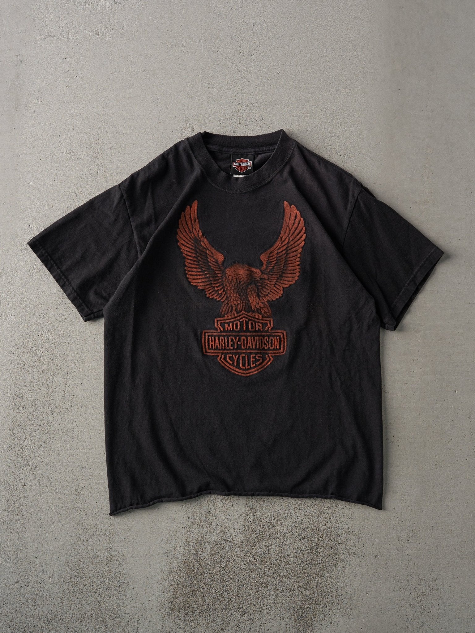 Vintage 08' Black Lewiston, Maine Harley Davidson Tee (S/M)