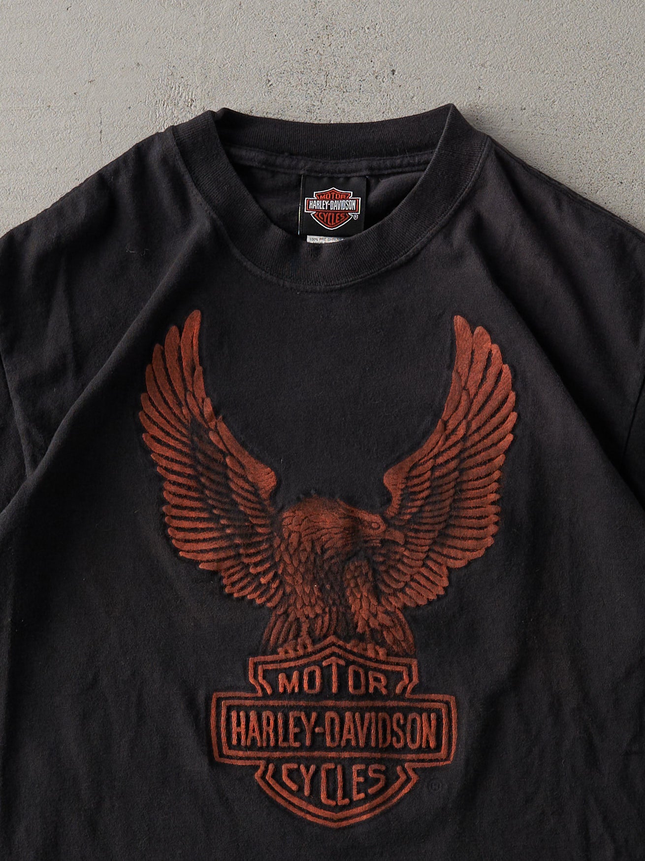 Vintage 08' Black Lewiston, Maine Harley Davidson Tee (S/M)