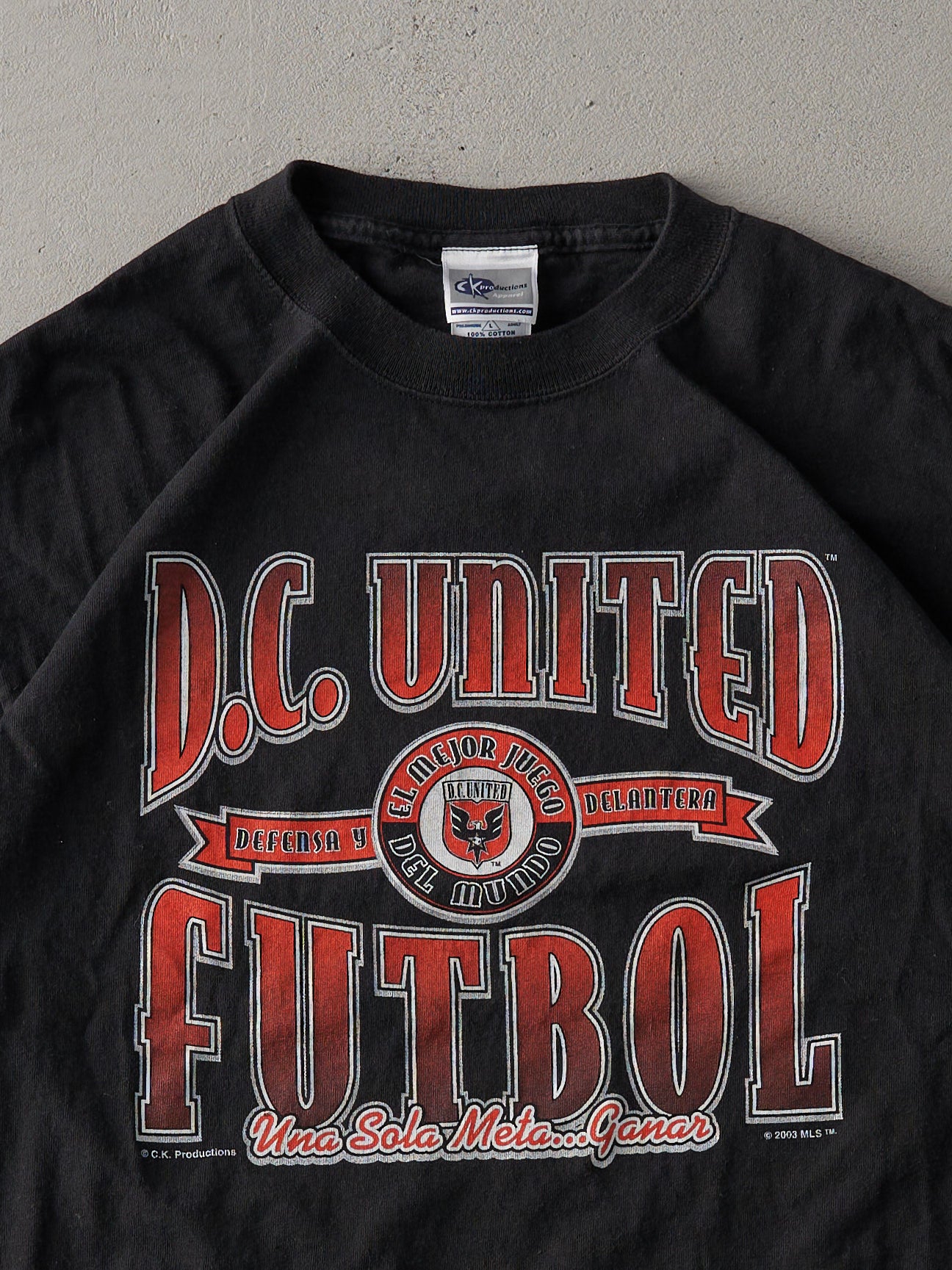 Vintage 03' Black D.C. United Futbol Tee (M)