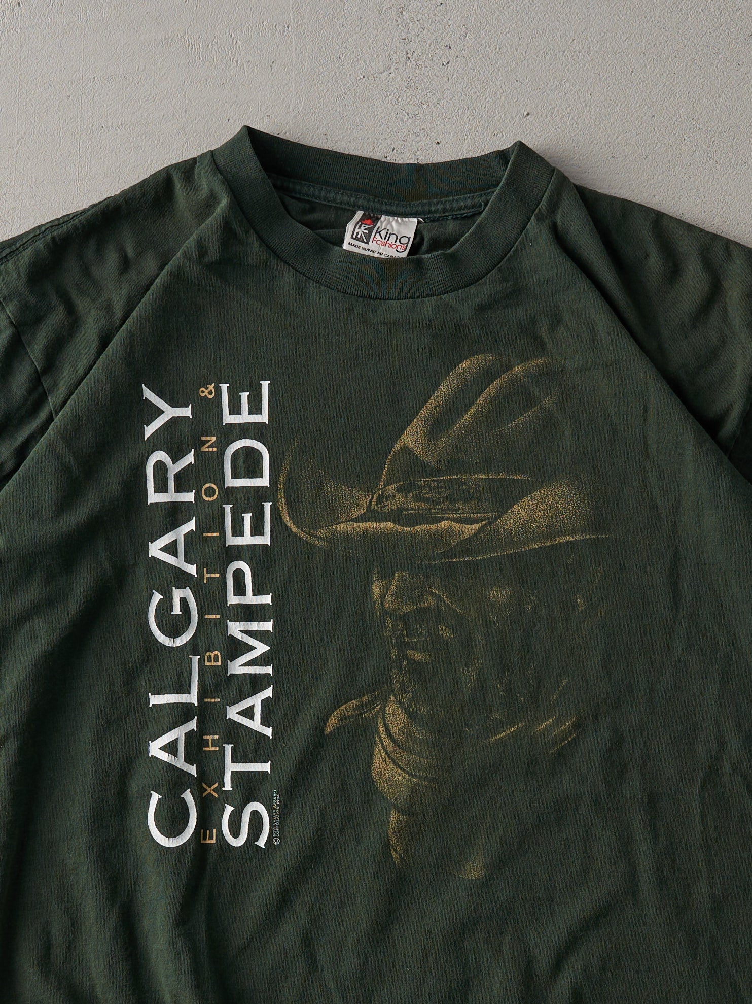 Vintage 94' Forest Green Calgary Stampede Tee (M)
