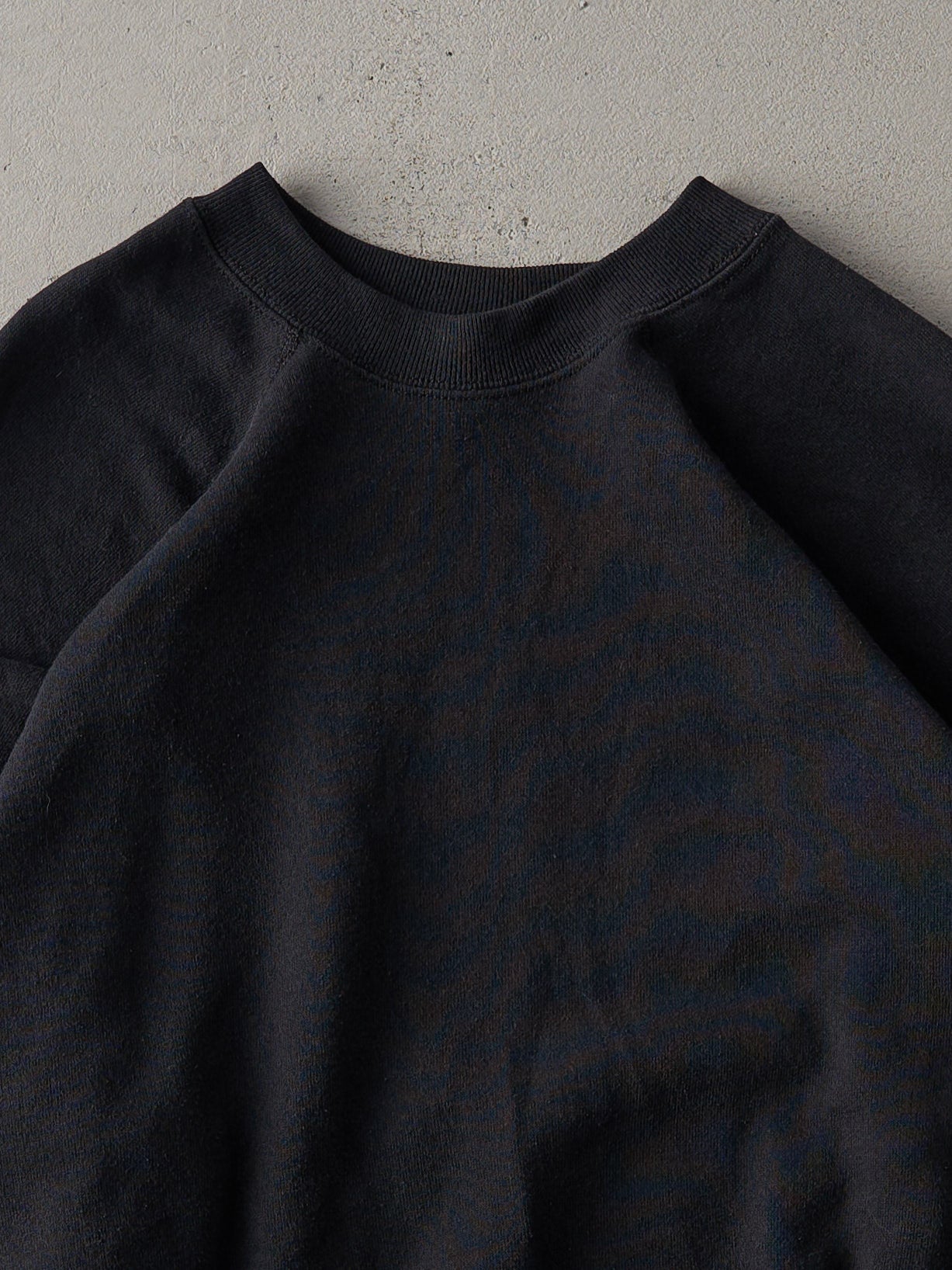 Vintage 80s Black Blank Tultex Crewneck (M/L)