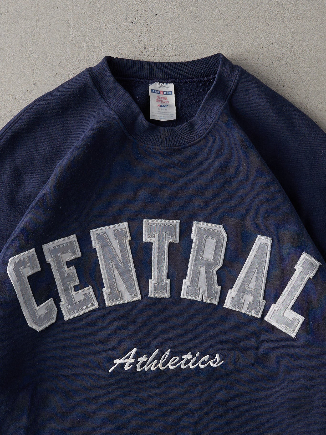 Vintage Y2K Navy Central Athletics Crewneck (L)