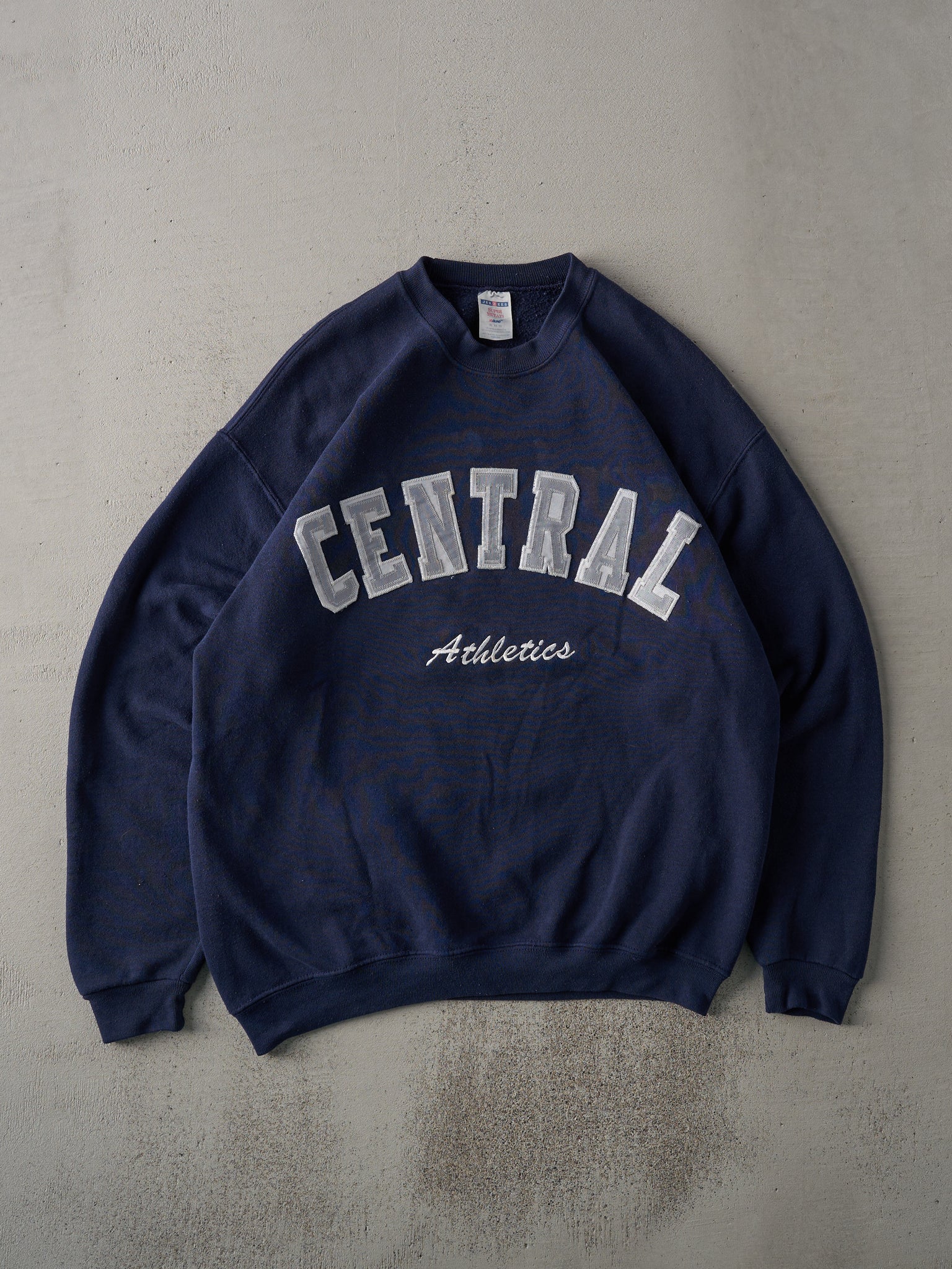 Vintage Y2K Navy Central Athletics Crewneck (L)