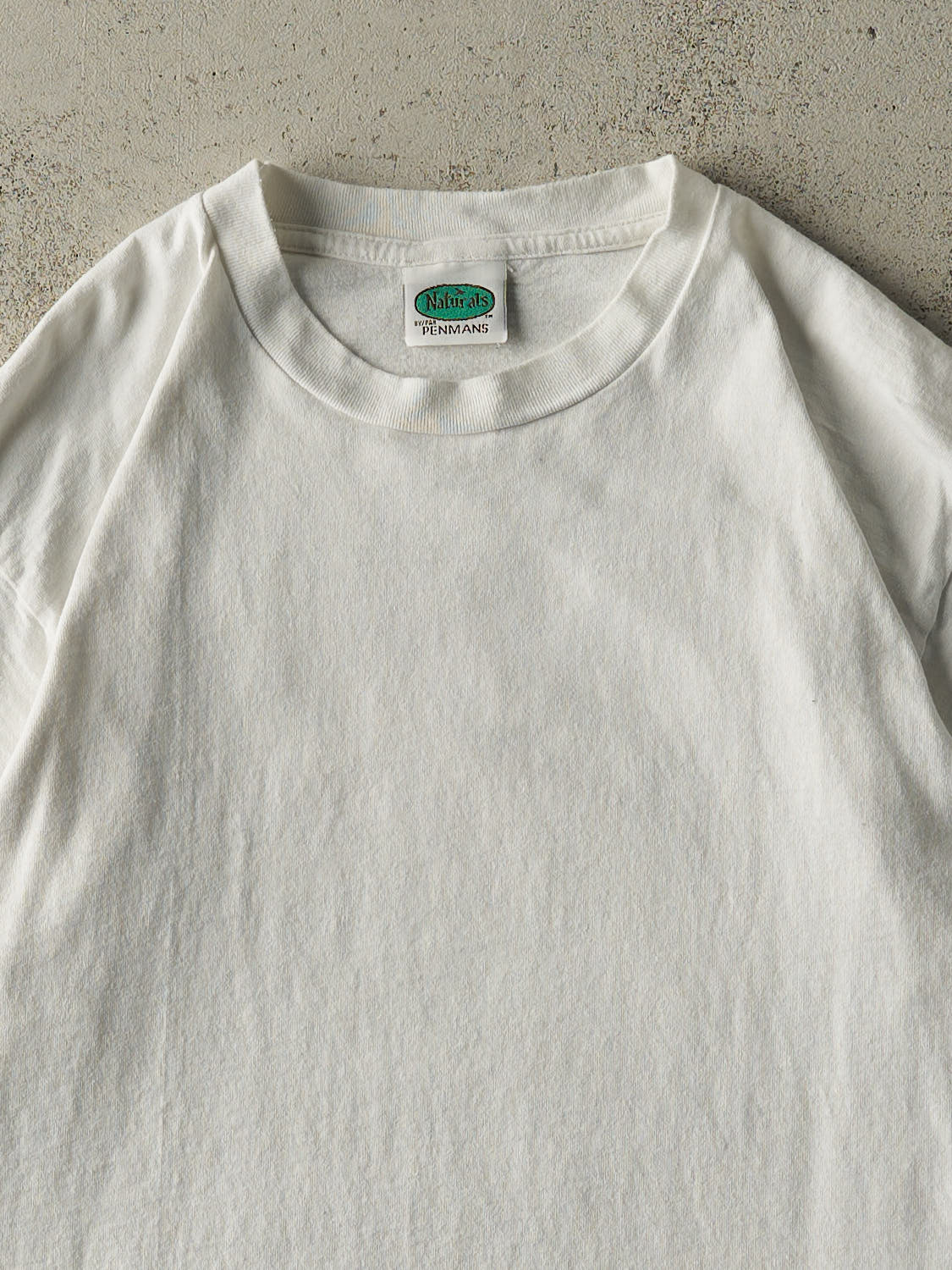 Vintage 90s White Blank Single Stitch Tee (L)