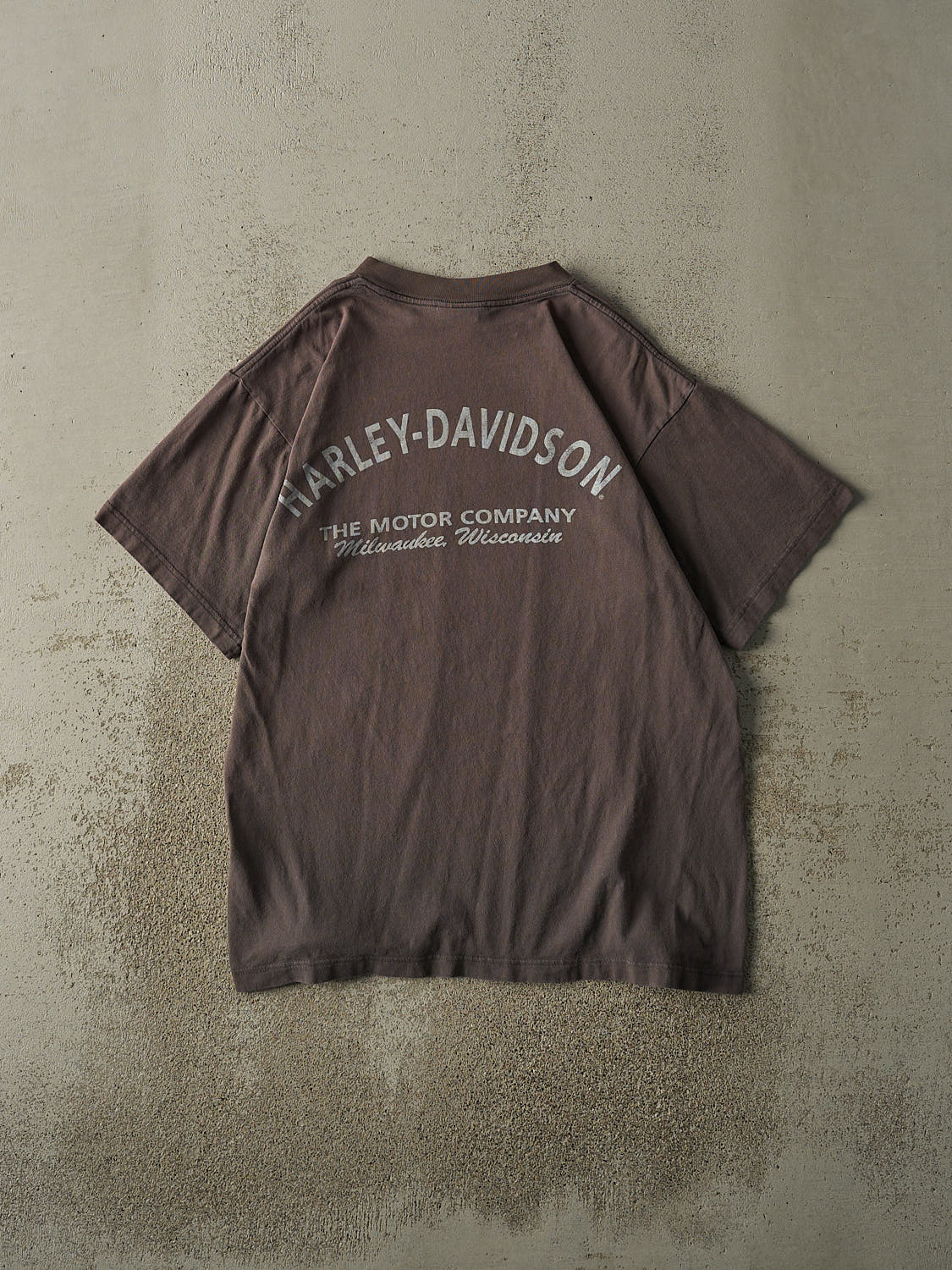 Vintage 90s Charcoal Grey Milwaukee WI Harley Davidson Tee (L/XL)
