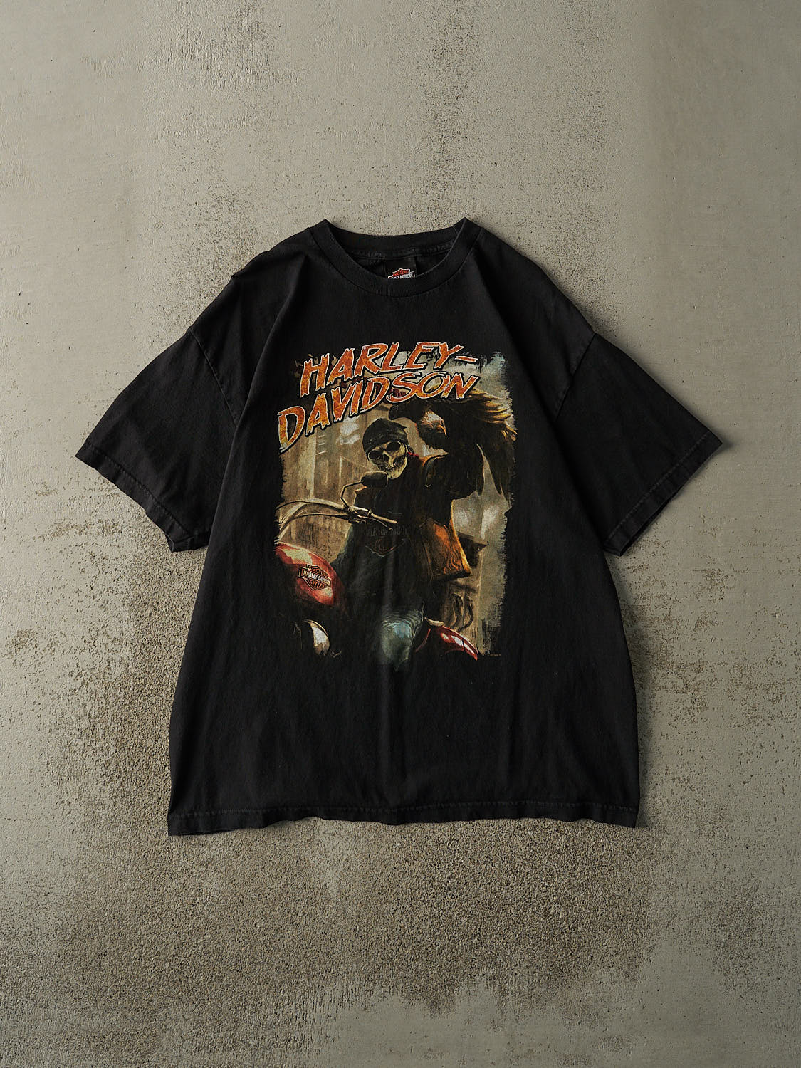 18' Black Auburn MA Harley Davidson Tee (L/XL)