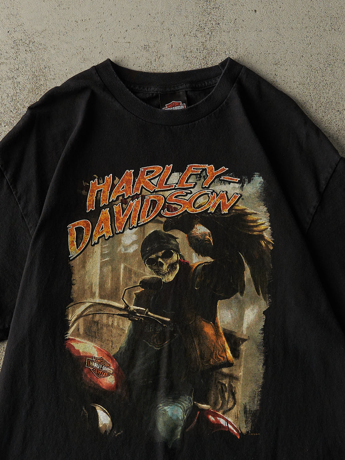 18' Black Auburn MA Harley Davidson Tee (L/XL)