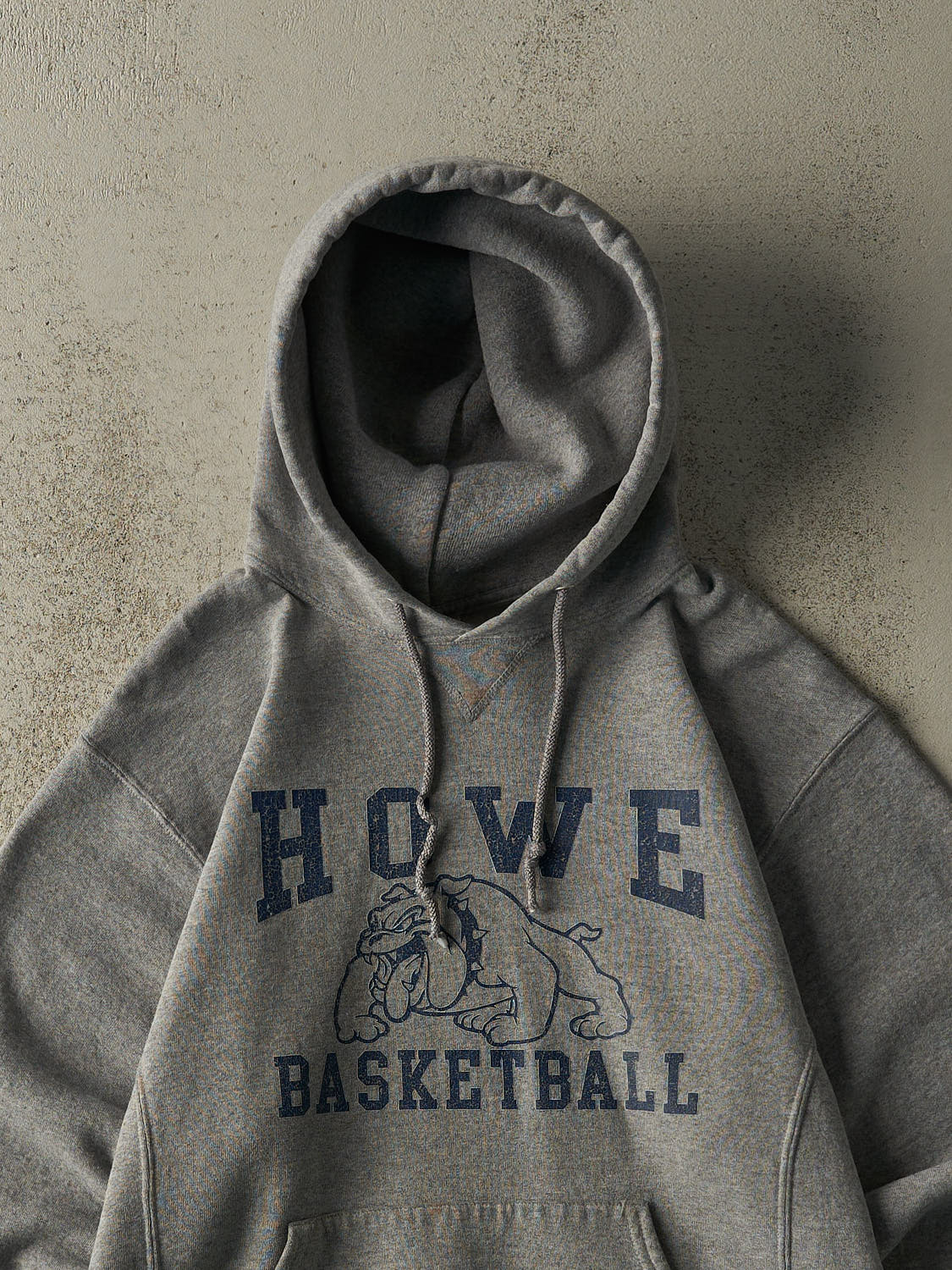 Vintage Y2K Grey Howe Basketball Russell Athletic Hoodie (M)