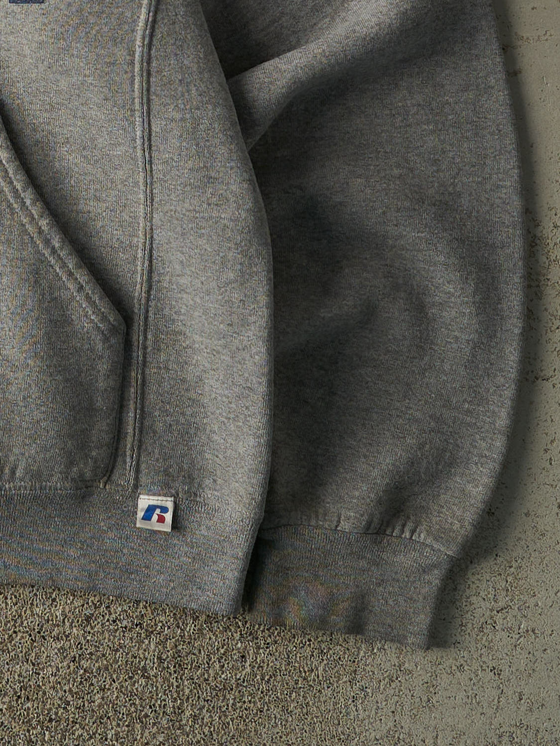 Vintage Y2K Grey Howe Basketball Russell Athletic Hoodie (M)