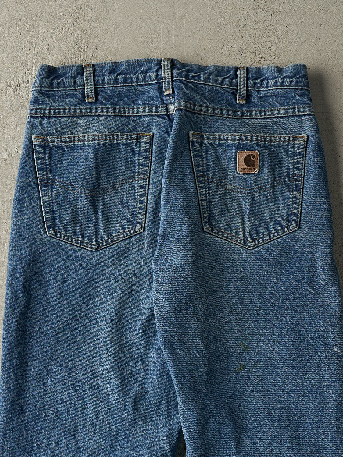Vintage 90s Mid Wash Carhartt Flannel Lined Jeans (32x28.5)
