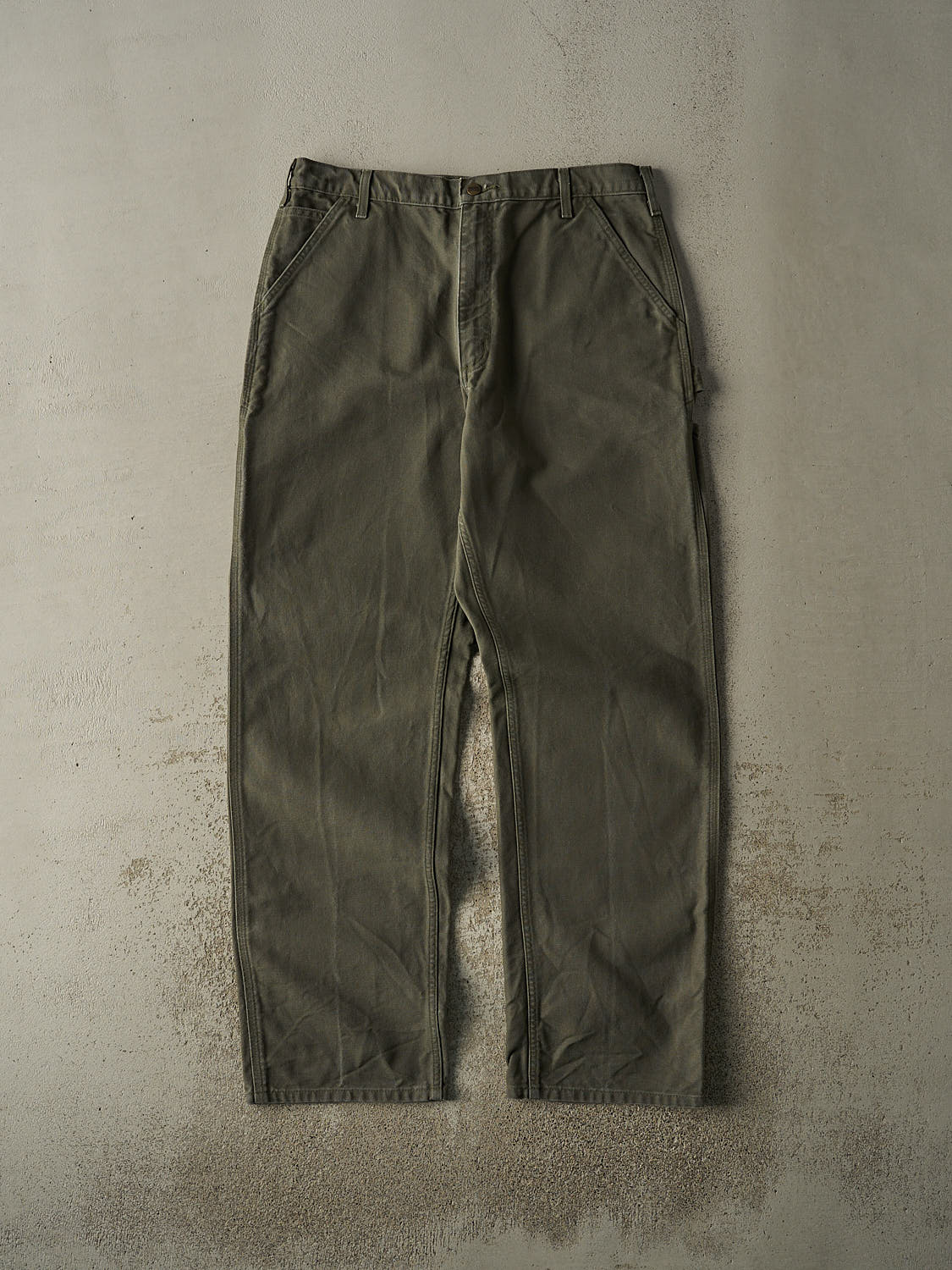 Vintage Y2K Green Carhartt Carpenter Pants (35x34)